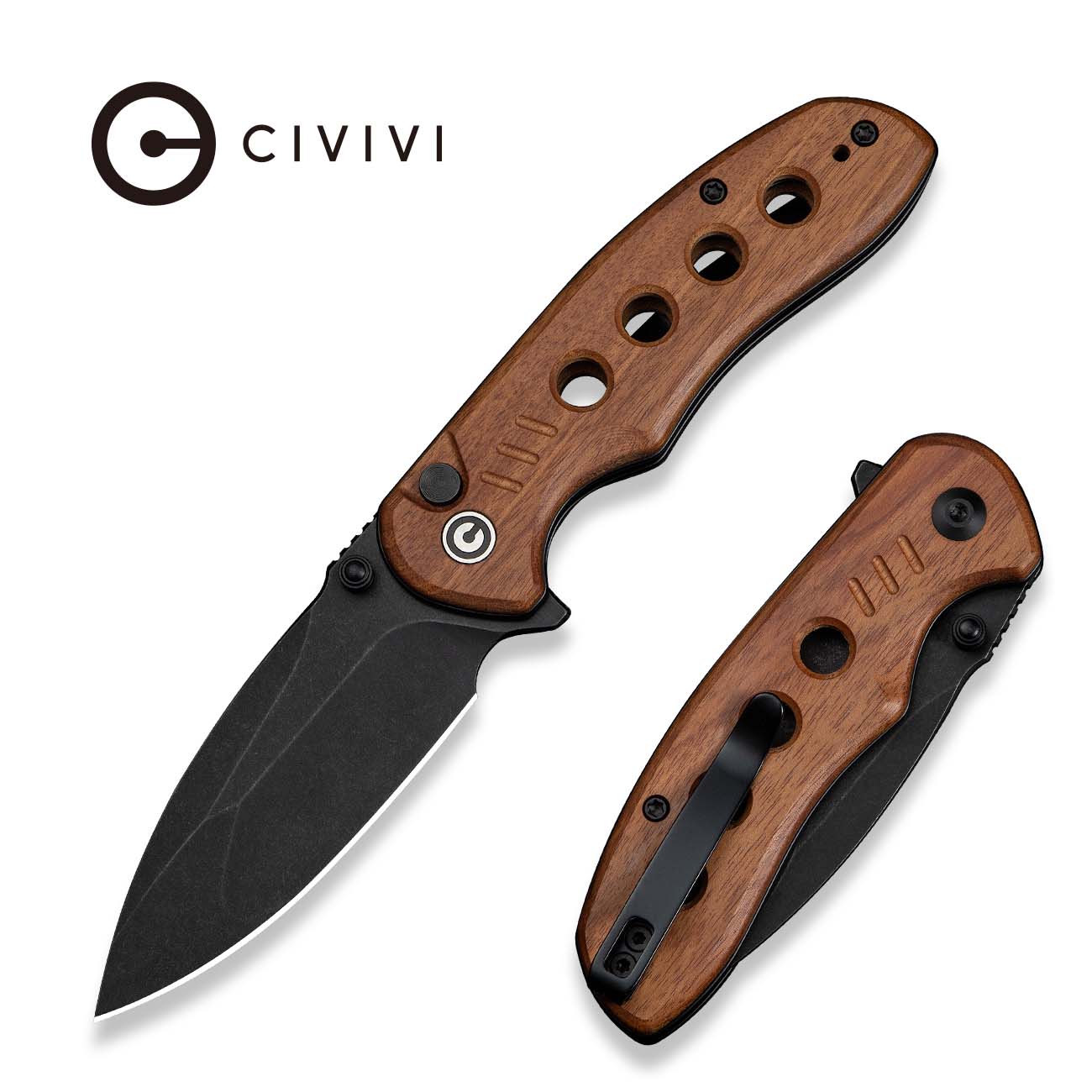CIVIVI Triptych 14C28N钢 Guibourtia木柄 C23085B-3 Guibourtia木色 600