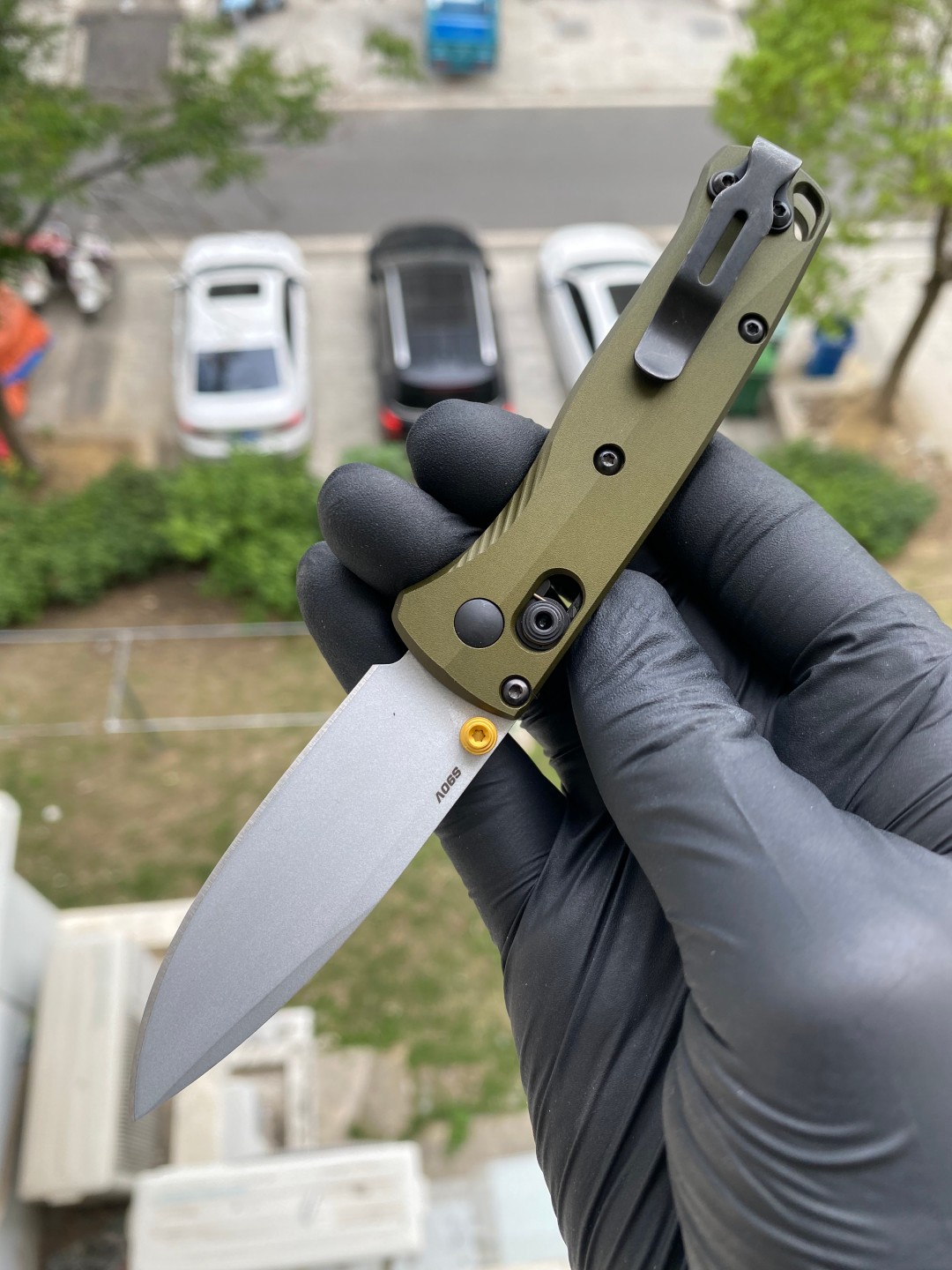 Benchmade Mini Bugout CPM-S90V钢 铝合金柄 533SL-10 林地绿 2599