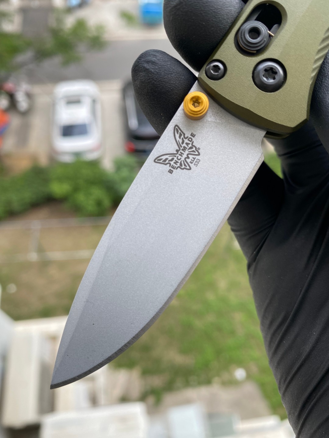 Benchmade Mini Bugout CPM-S90V钢 铝合金柄 533SL-10 林地绿 2599