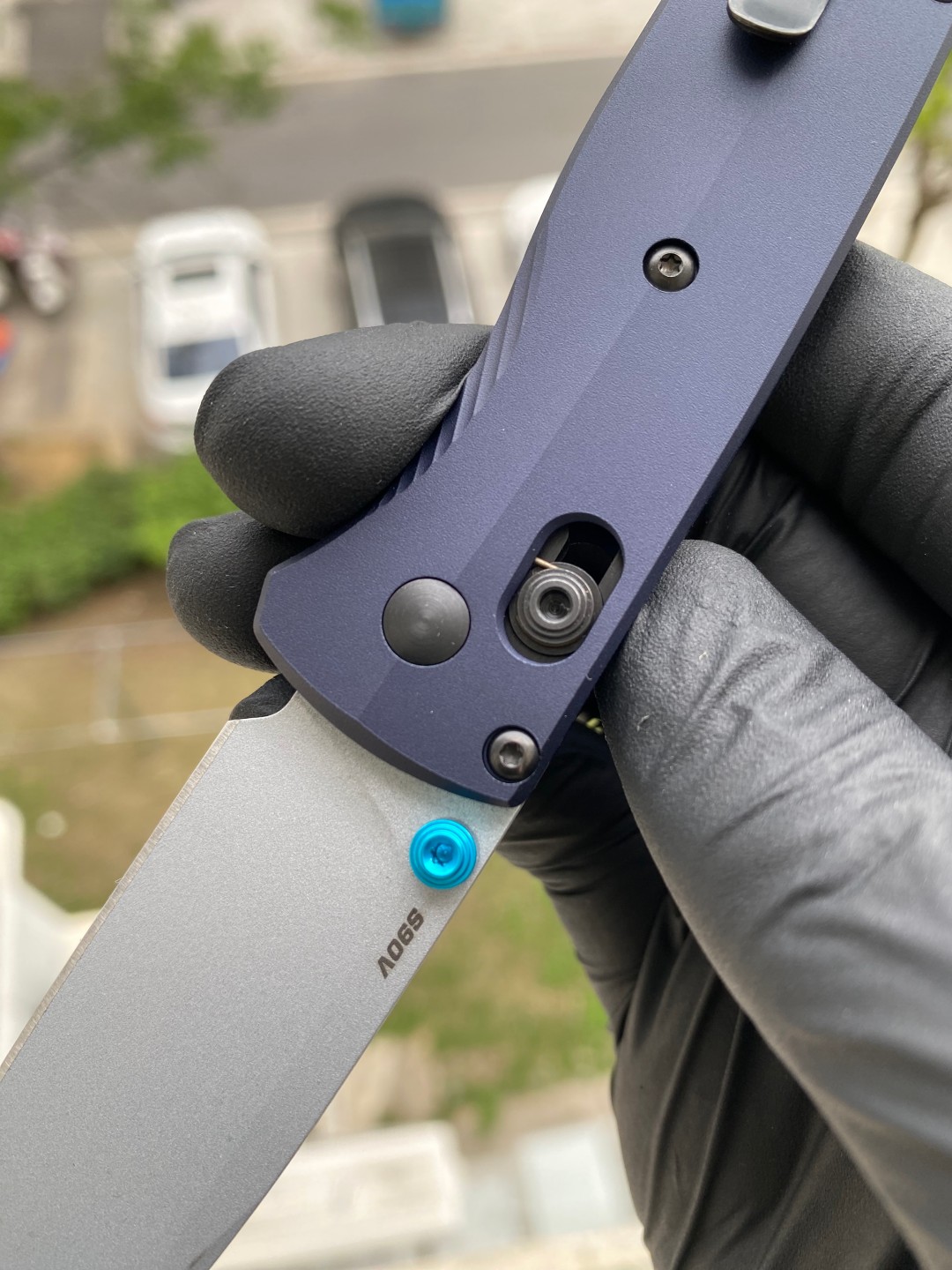 Benchmade Bugout CPM-S90V钢 铝合金柄 535SL-13 蓝色 2650
