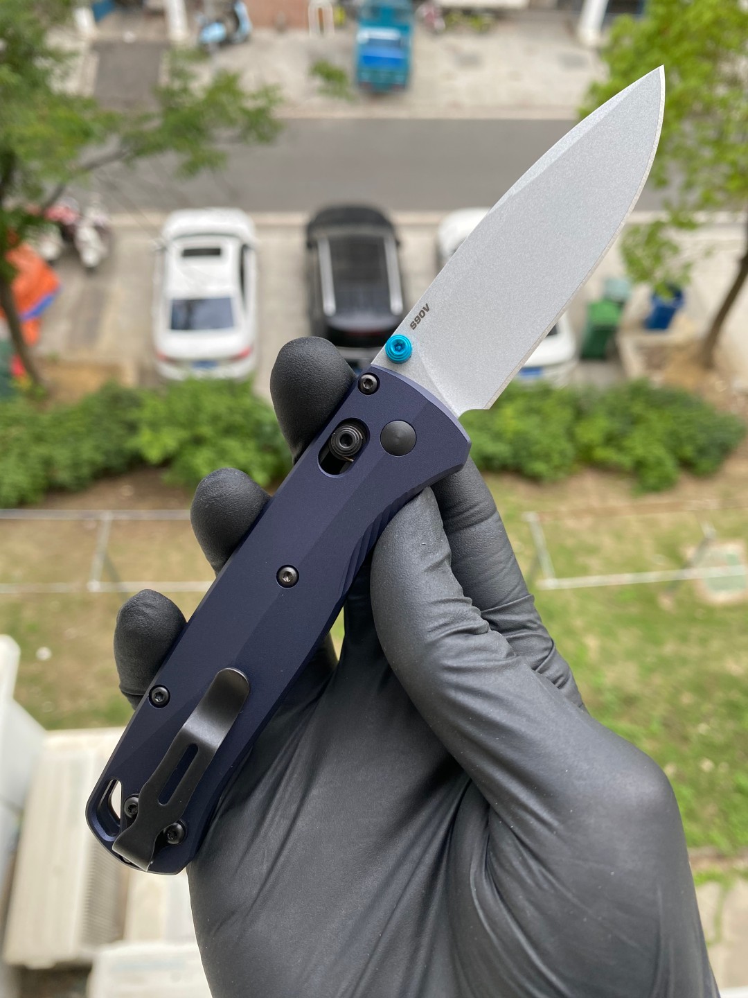 Benchmade Bugout CPM-S90V钢 铝合金柄 535SL-13 蓝色 2650