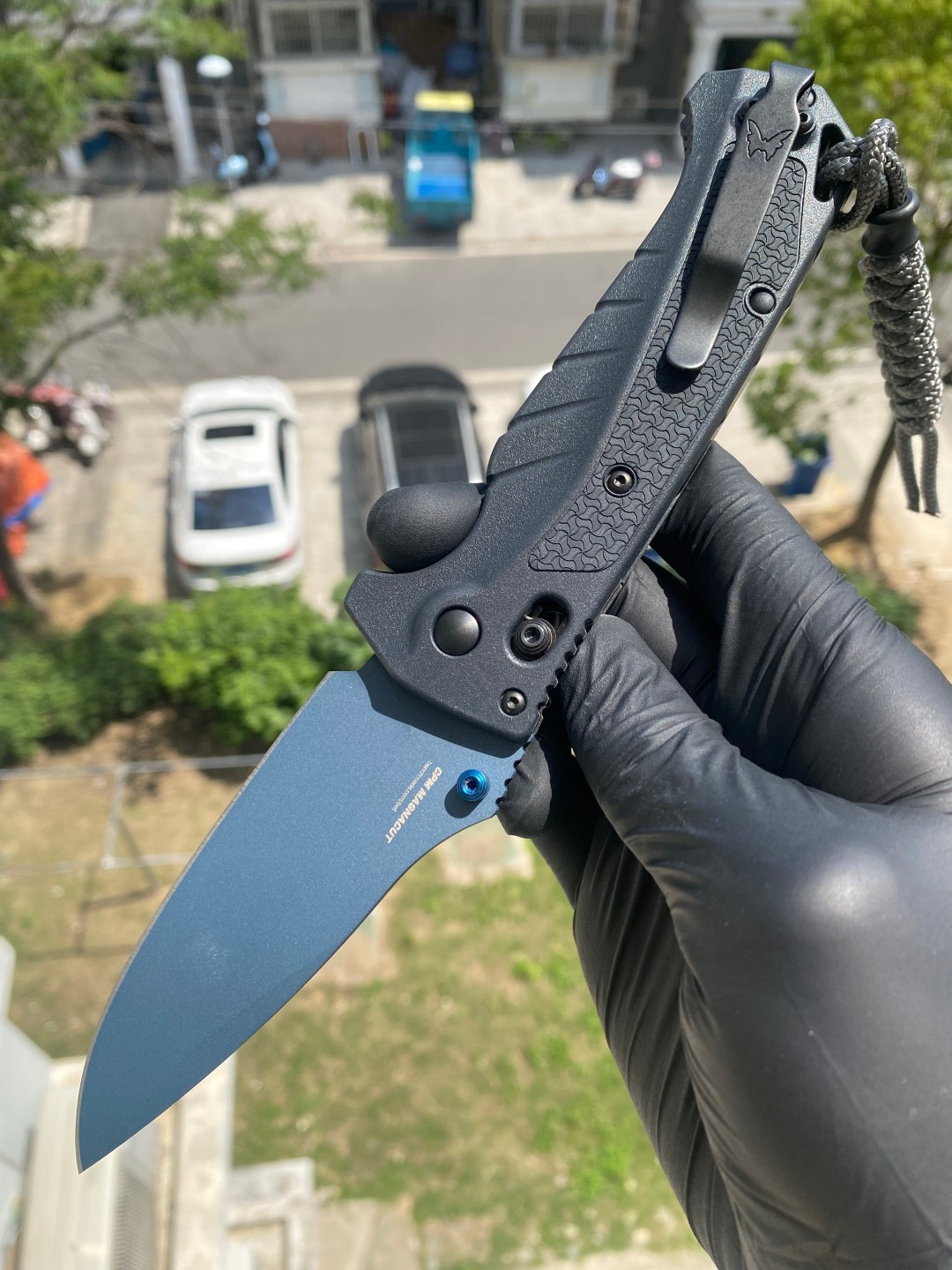 Benchmade Water Adira AXIS CPM-MagnaCut钢 Grivory 手柄18060BT-01  蓝色 1999