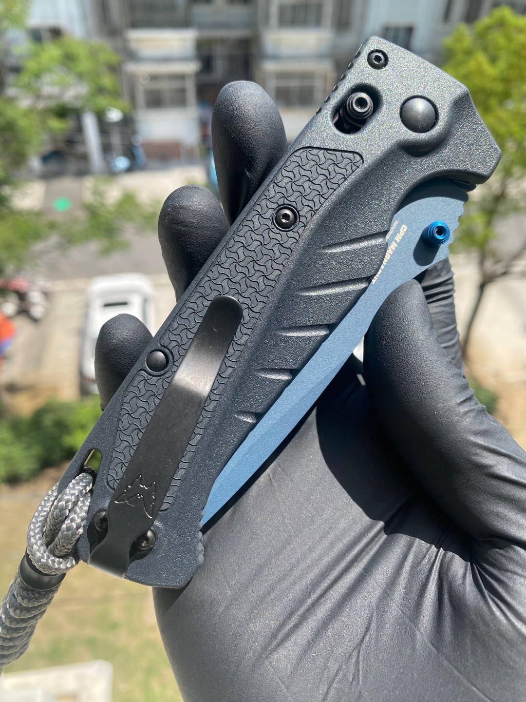 Benchmade Water Adira AXIS CPM-MagnaCut钢 Grivory 手柄18060BT-01  蓝色 1999