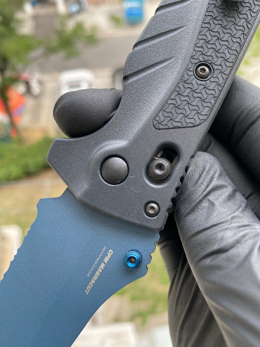 Benchmade Water Adira AXIS CPM-MagnaCut钢 Grivory 手柄 18060SBT-01  蓝色 2149