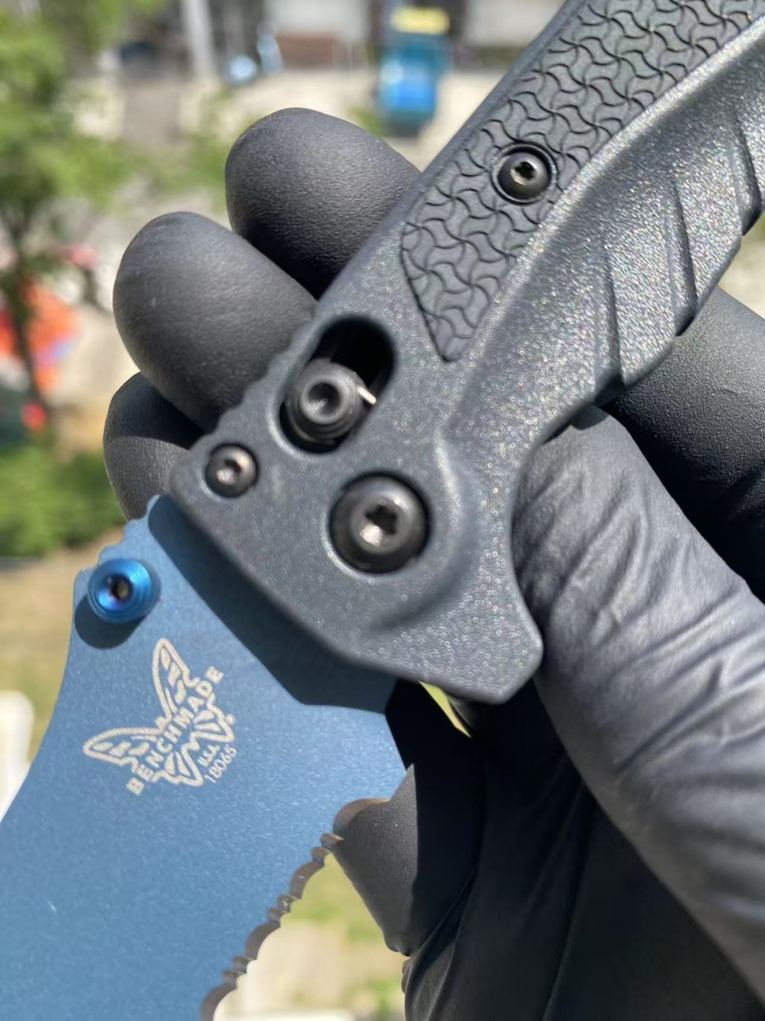 Benchmade Water mini Adira AXIS CPM-MagnaCut钢 Grivory 手柄 蓝色 18065SBT-01 1999