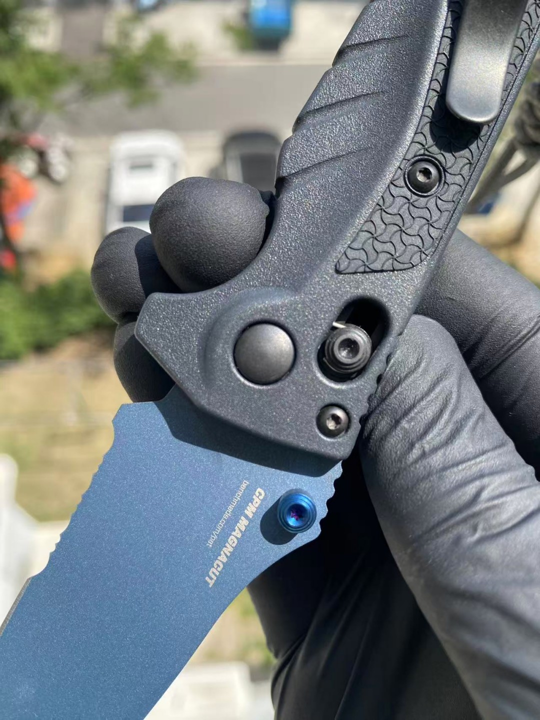Benchmade Water mini Adira AXIS CPM-MagnaCut钢 Grivory 手柄 蓝色 18065SBT-01 1999