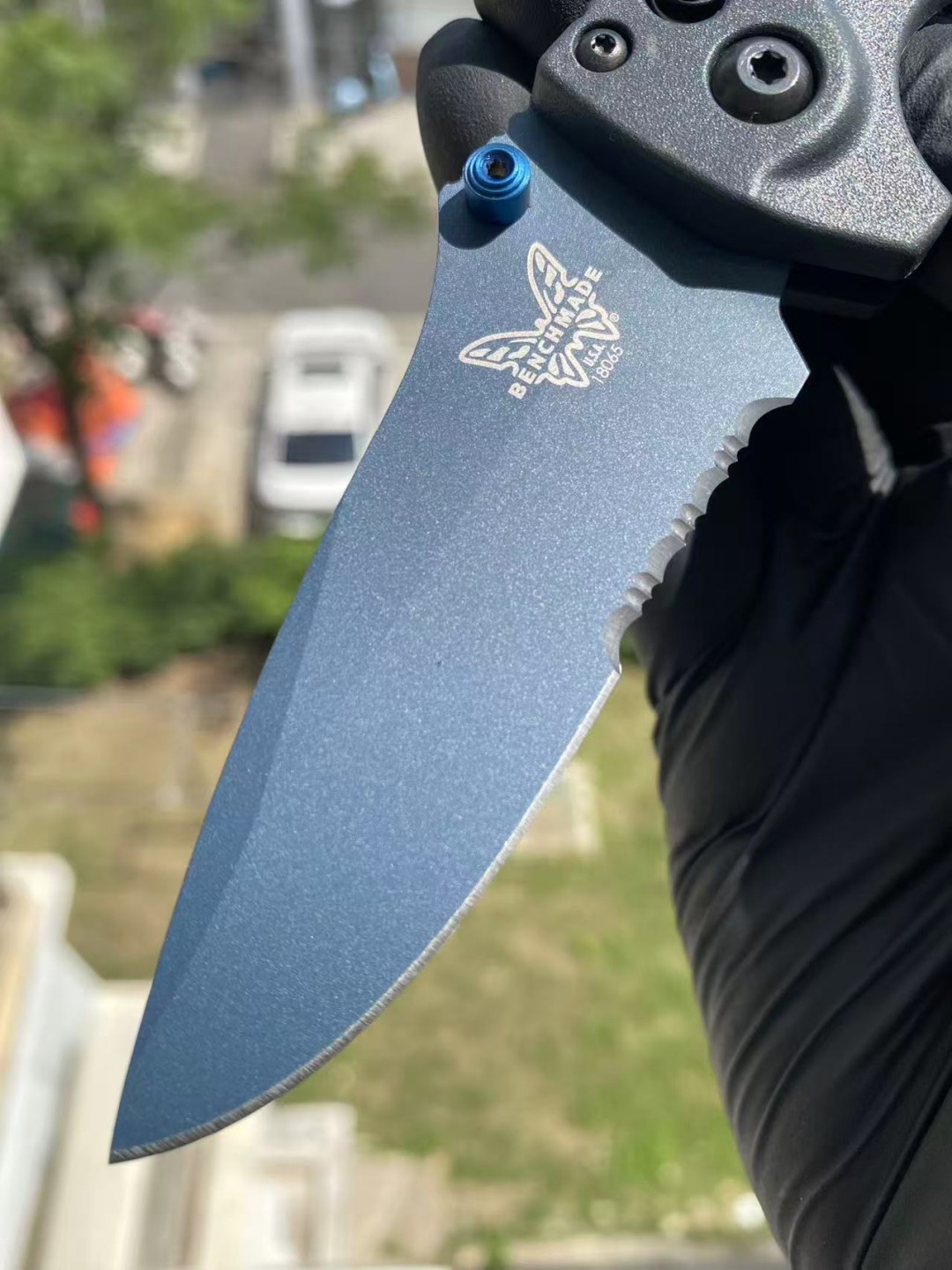 Benchmade Water mini Adira AXIS CPM-MagnaCut钢 Grivory 手柄 蓝色 18065SBT-01 1999