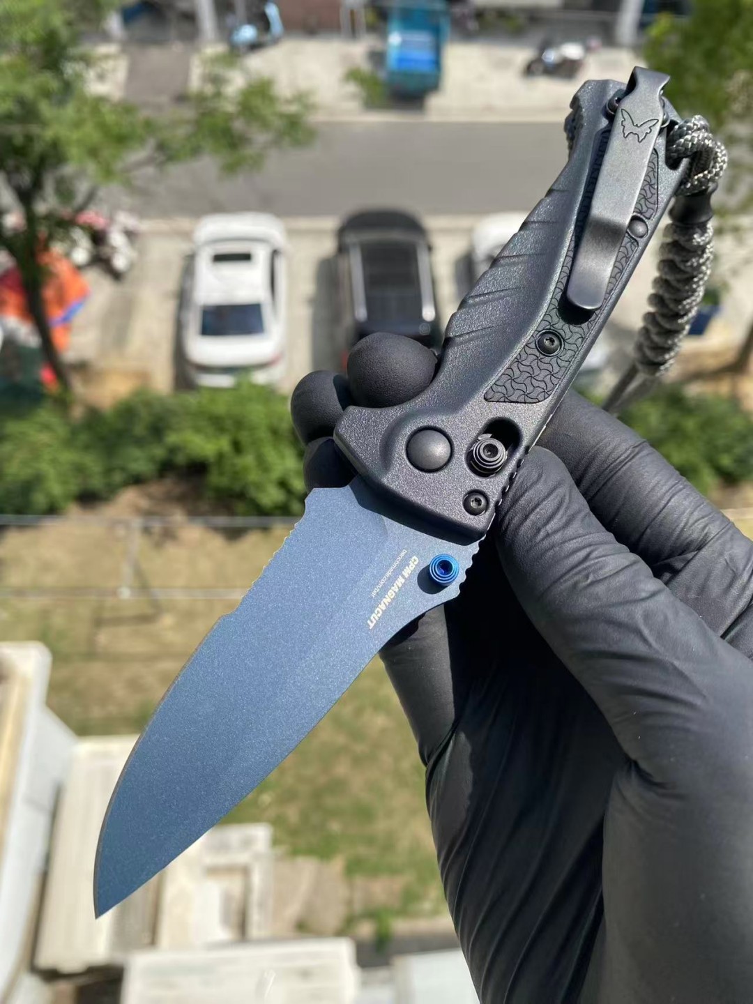 Benchmade Water mini Adira AXIS CPM-MagnaCut钢 Grivory 手柄 蓝色 18065SBT-01 1999