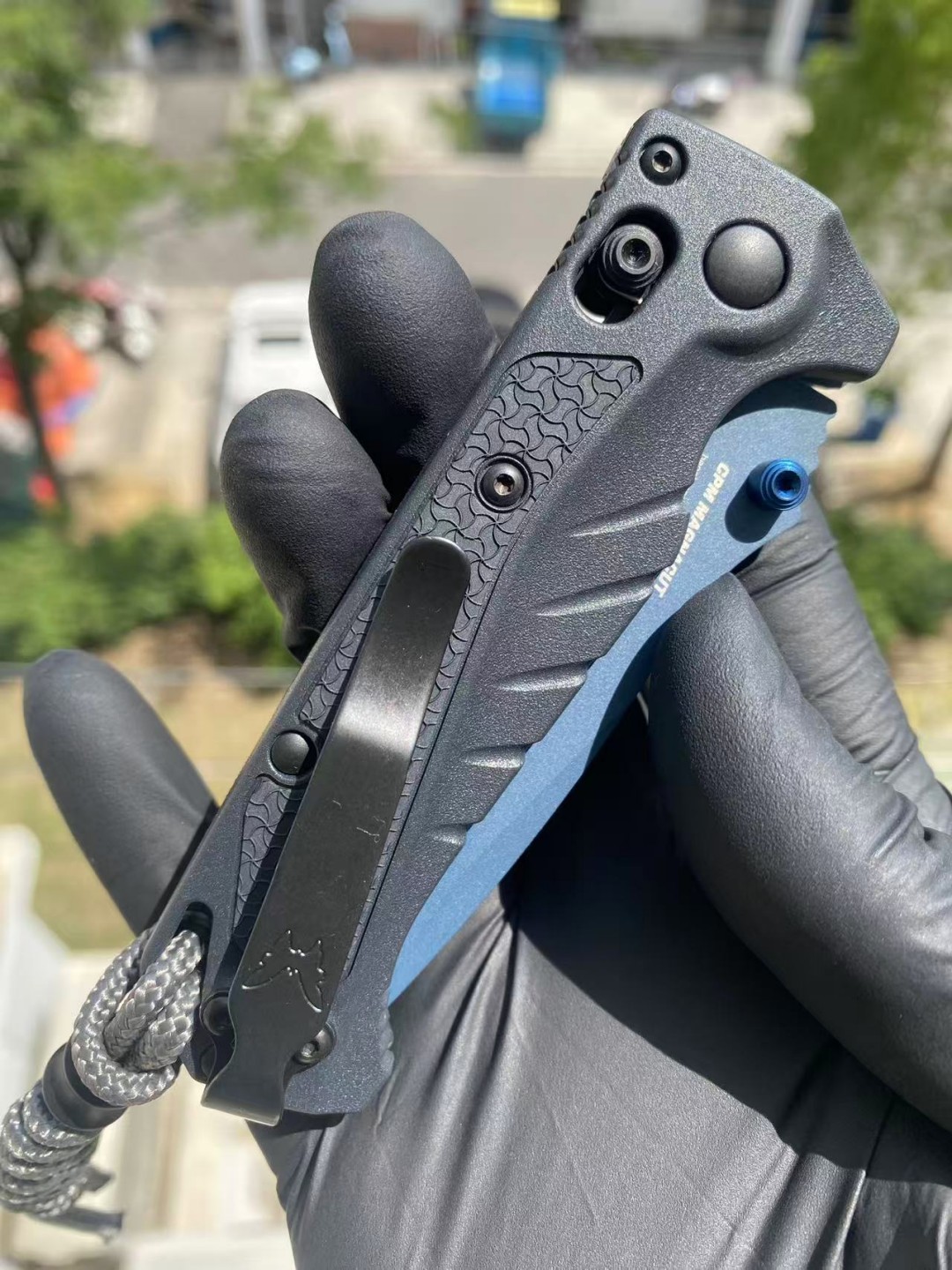 Benchmade Water mini Adira AXIS CPM-MagnaCut钢 Grivory 手柄 蓝色 18065SBT-01 1999