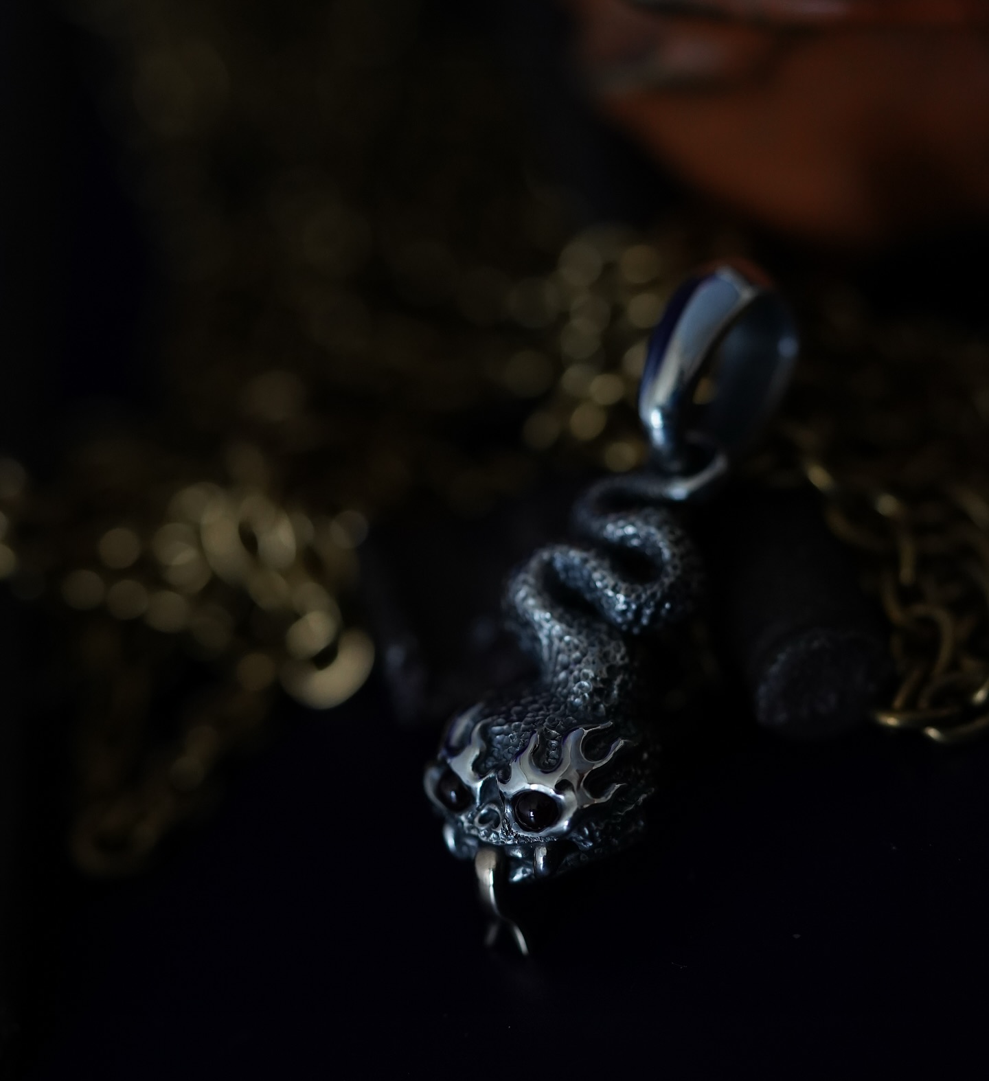 Phaseobjects Snake Pendant 俄罗斯过去是蛇形吊坠
