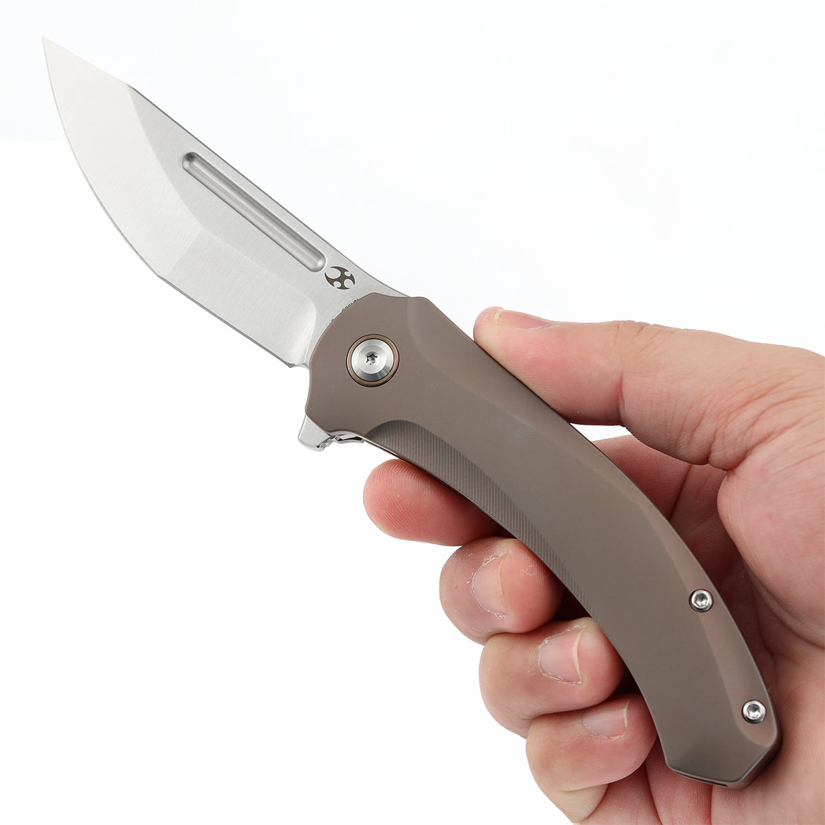 KANSEPT Hira CPM S35VN钢 氧化钛手柄 K1090A2 青铜 1400