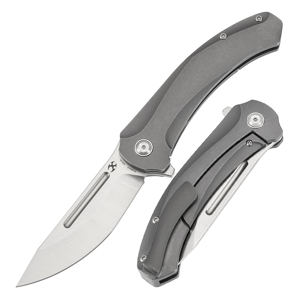 KANSEPT Hira CPM S35VN钢 钛手柄 K1090A3 钛灰色 1400