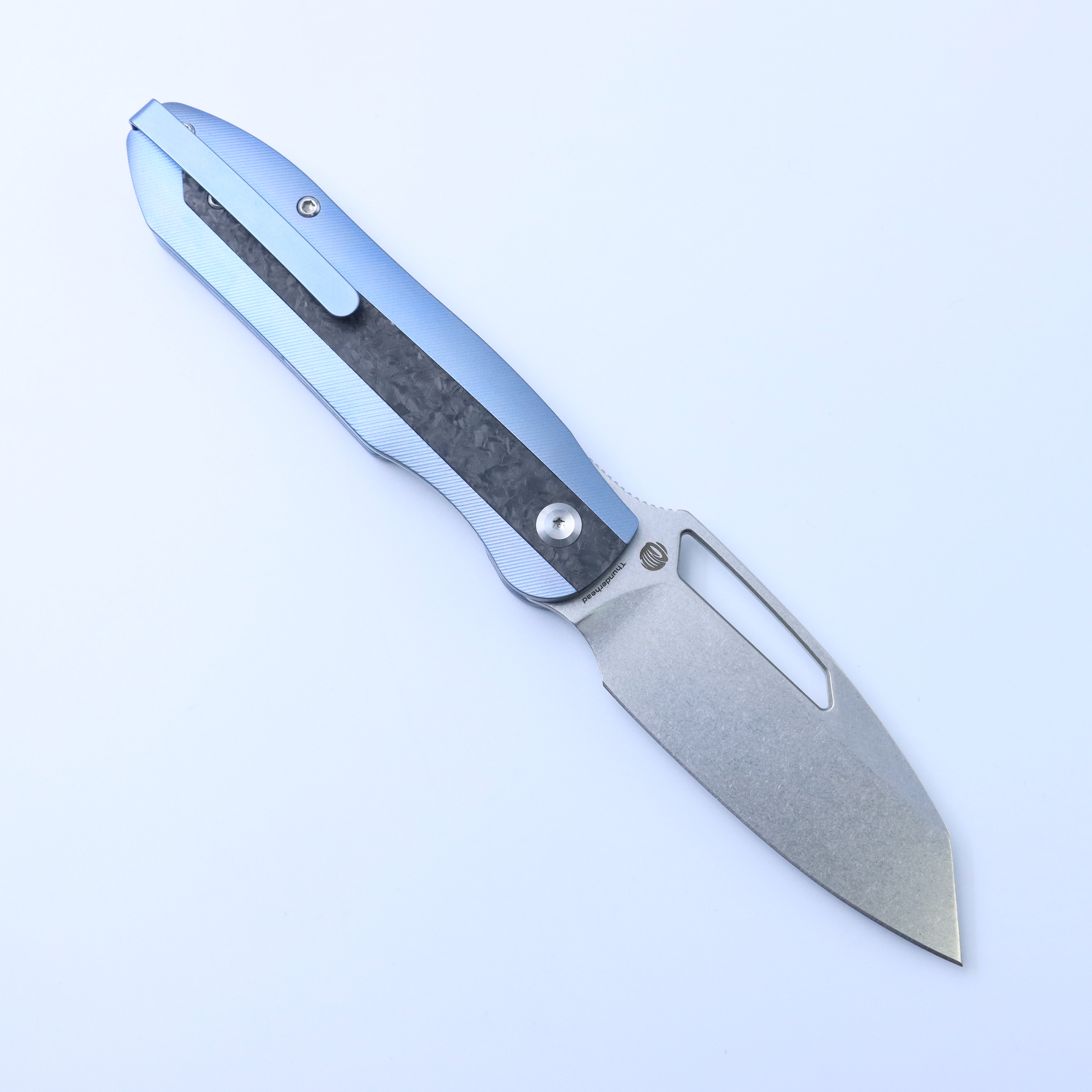KANSEPT Thunderhead CPM S35VN钢 钛+碳纤维手柄 K1106A3 蓝黑色 1400