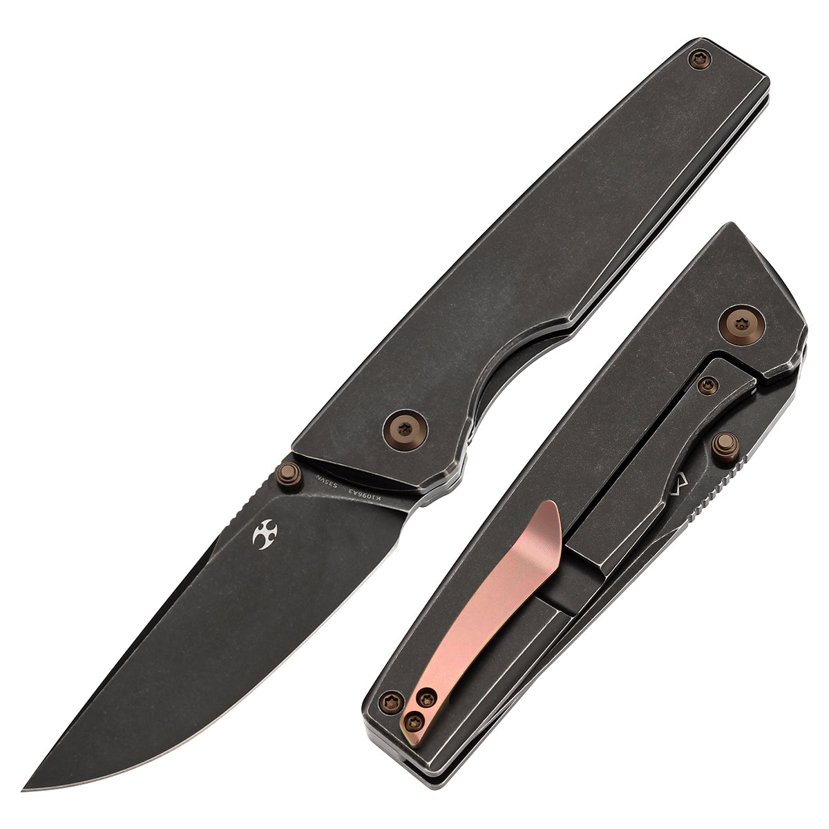 KANSEPT Chimera CPM S35VN钢 钛手柄 K1096A3 钛黑色 1100