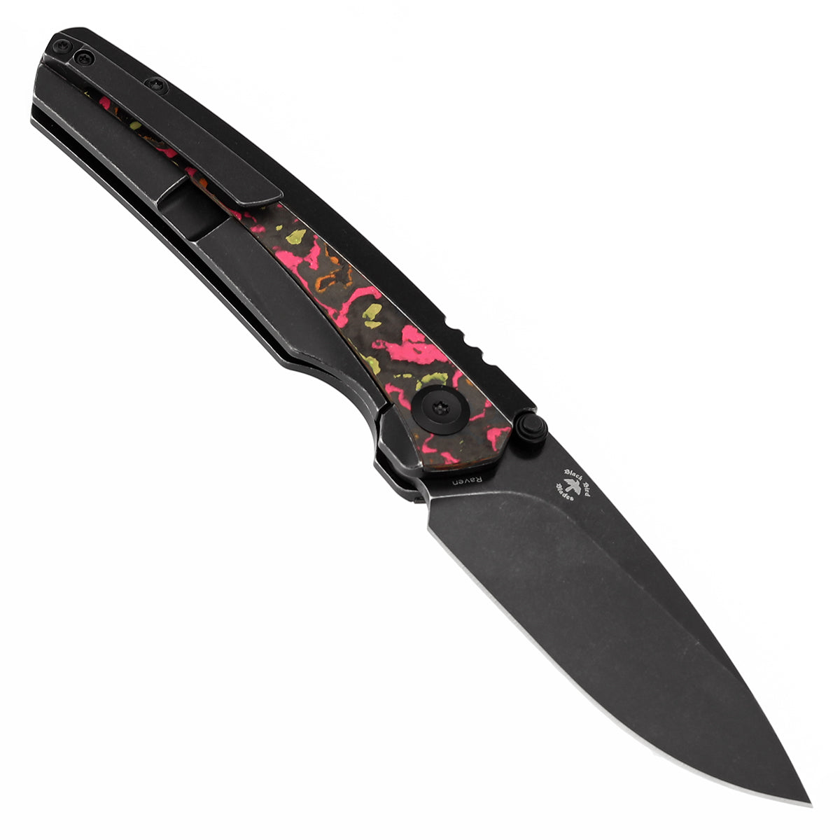 KANSEPT Raven CPM 20CV钢 钛+碳纤维手柄 K2109A6 黑红色 1380