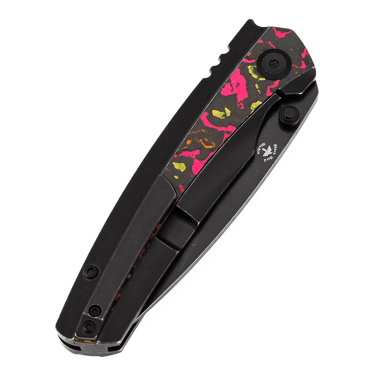 KANSEPT Raven CPM 20CV钢 钛+碳纤维手柄 K2109A6 黑红色 1380
