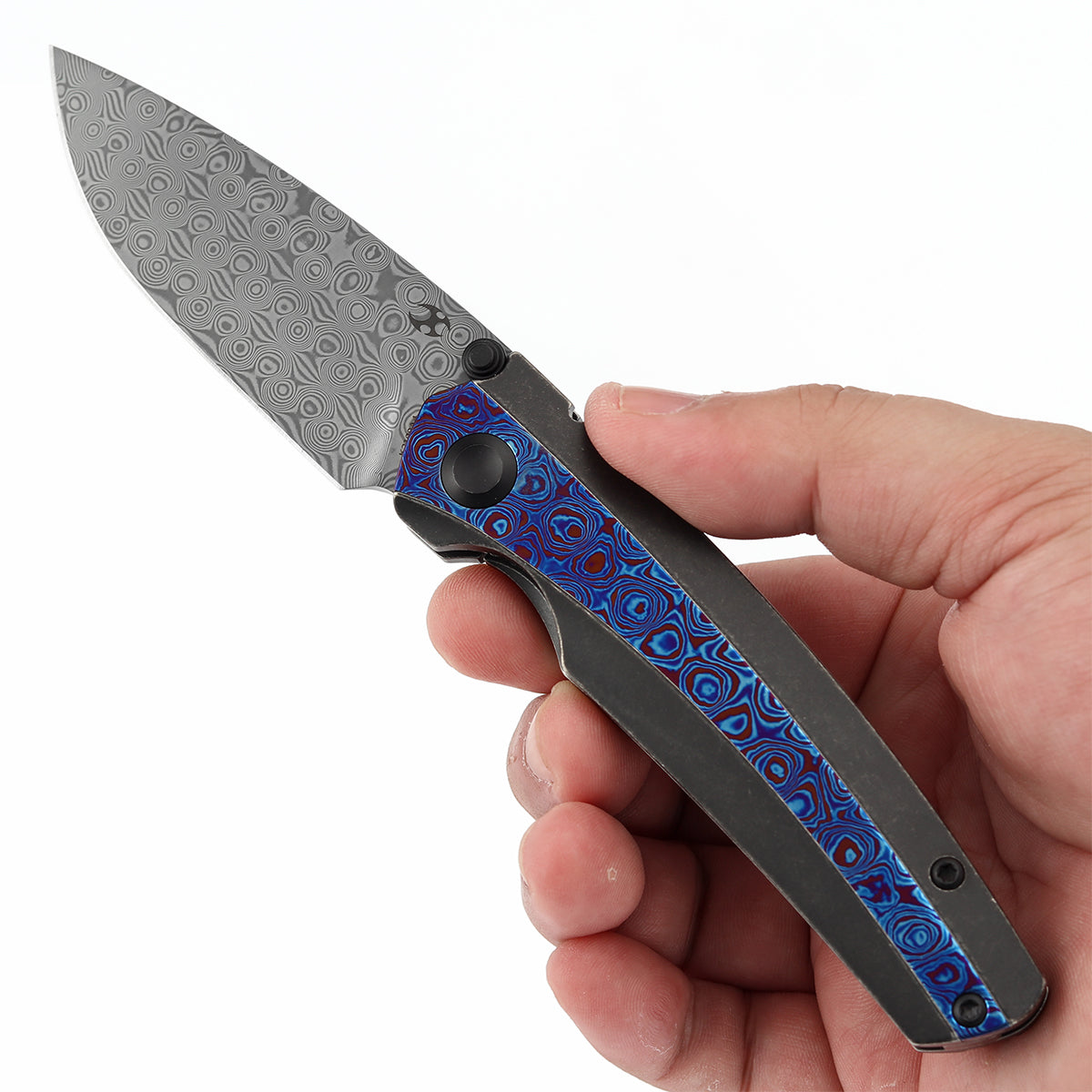KANSEPT Raven 大马士革钢 钛+Timascus手柄 K2109A4 黑色 1800