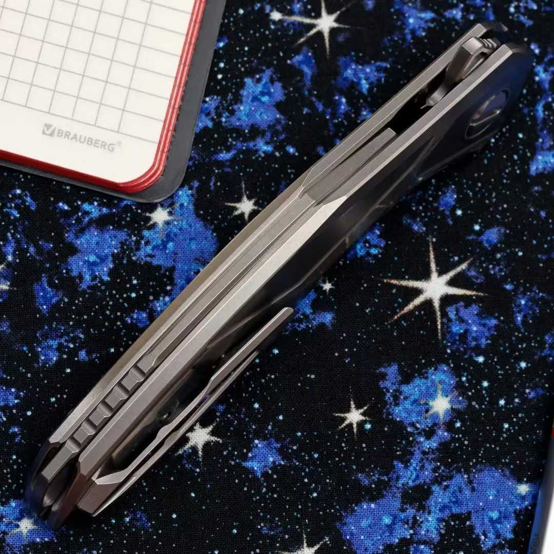 Shirogorov 熊头 CD级 111starship 钛合金柄  MagnaCut钢 石洗表面 SRRBS轴承 48000