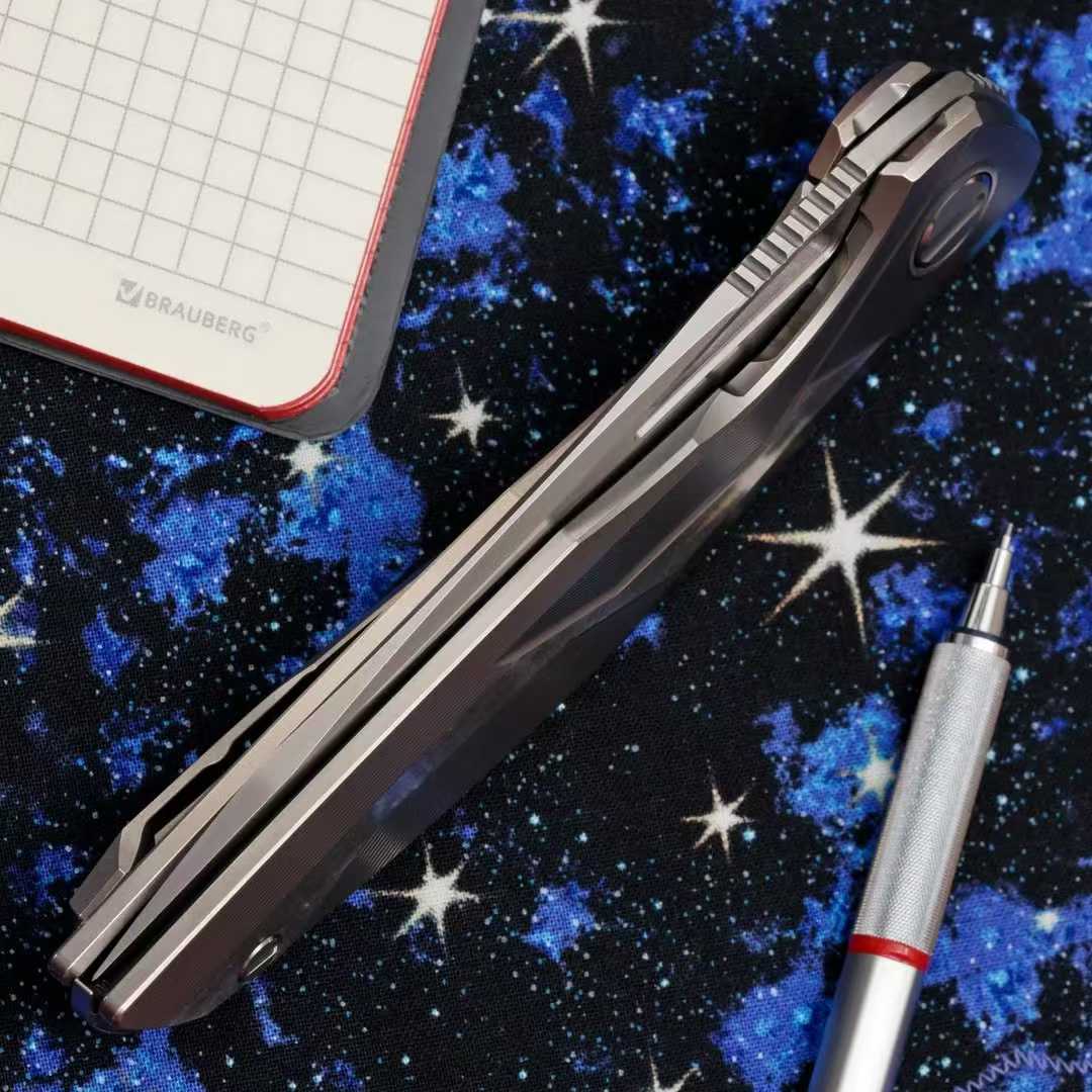 Shirogorov 熊头 CD级 111starship 钛合金柄  MagnaCut钢 石洗表面 SRRBS轴承 48000