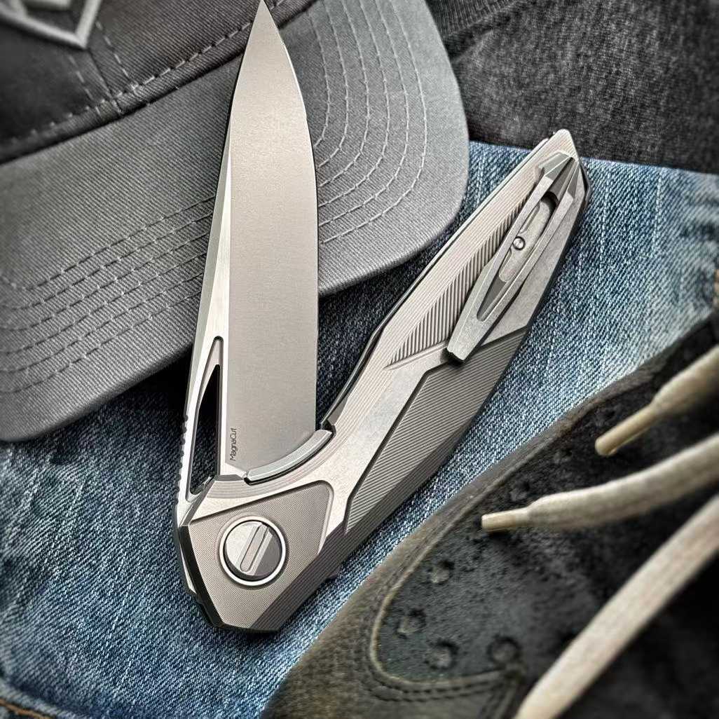 Shirogorov 熊头 CD级 111starship 钛合金柄  MagnaCut钢 石洗表面 SRRBS轴承 48000