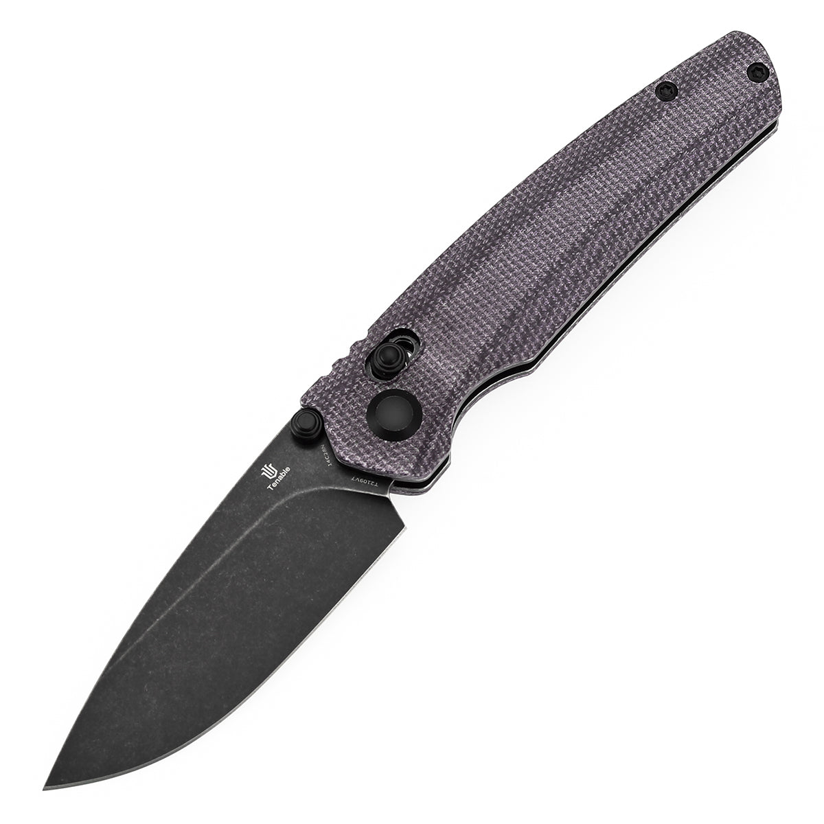 Tenable Raven 14C28N钢 Micarta 手柄 T2109V7 紫色 400