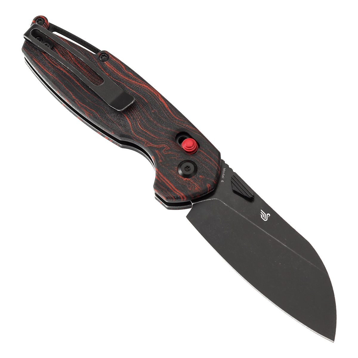 Tenable Model 6 14C28N钢 G-mascus手柄 T1022V7 红黑色 500