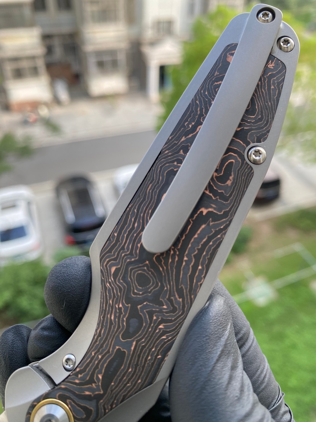 Kansept Knives Tuckamore CPM-20CV钢 钛柄+碳纤维 K1052A2 钛色 1780