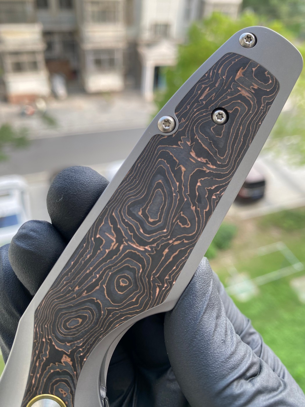Kansept Knives Tuckamore CPM-20CV钢 钛柄+碳纤维 K1052A2 钛色 1780