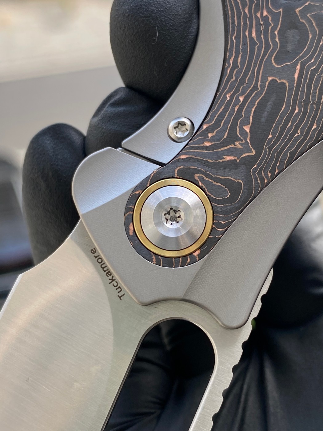 Kansept Knives Tuckamore CPM-20CV钢 钛柄+碳纤维 K1052A2 钛色 1780