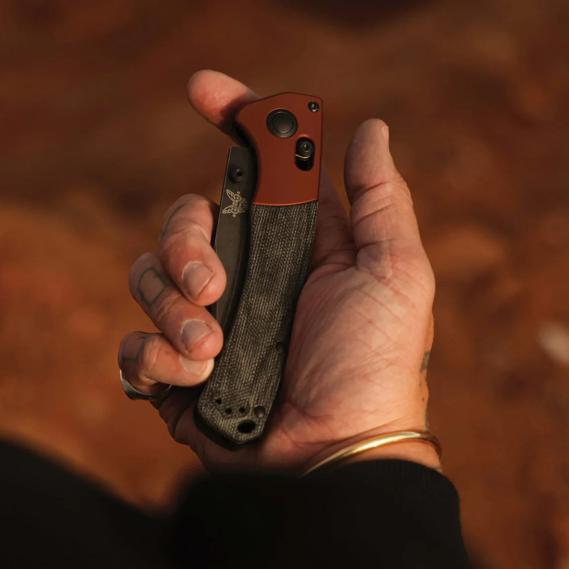 Benchmade Crooked River，CPM-MagnaCut钢，铝+米卡塔柄，15080BK-04，2700