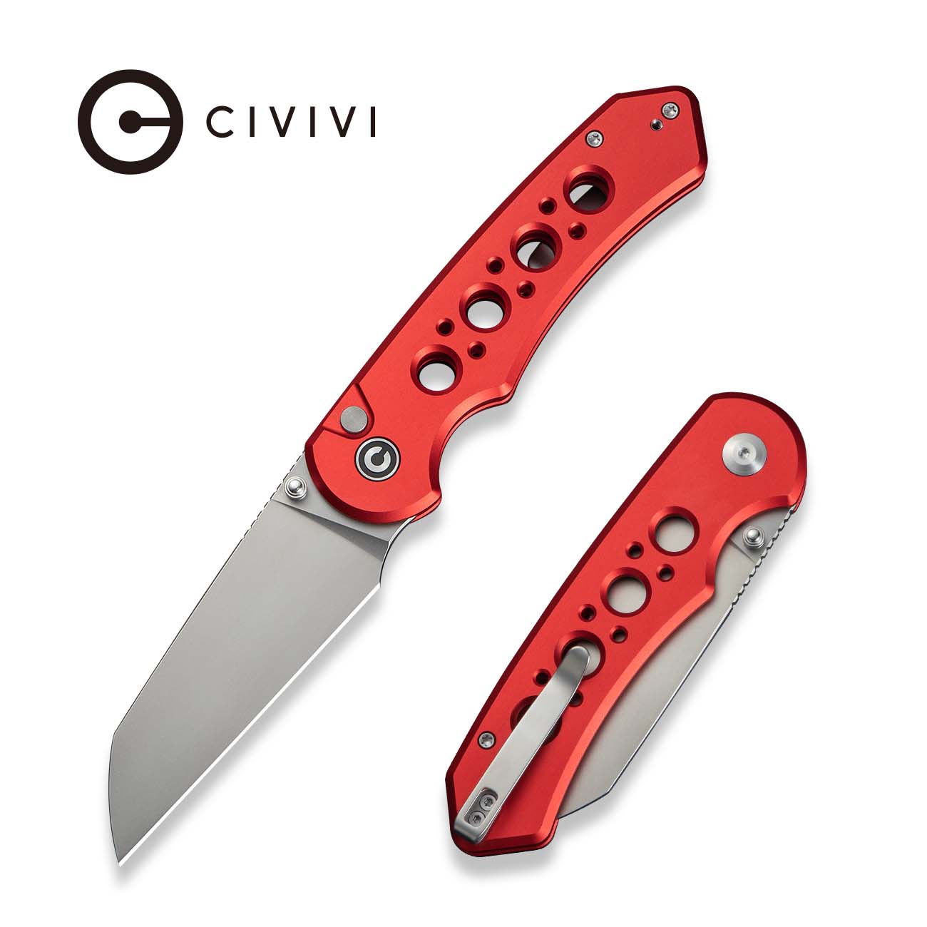 CIVIVI Pragma Prime 14C28N钢 铝制手柄 C24067-2 700 红色