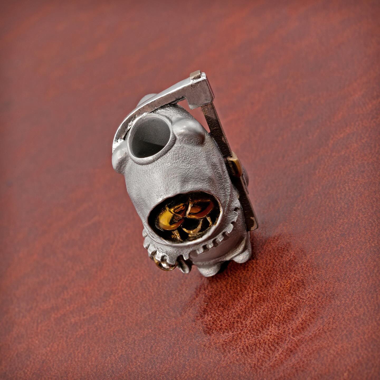 Streltsov Bad Teddy Reaper 俄罗斯艺术家 德米特里·斯特列尔佐夫 暴力熊死神刀坠 钛材质 2180