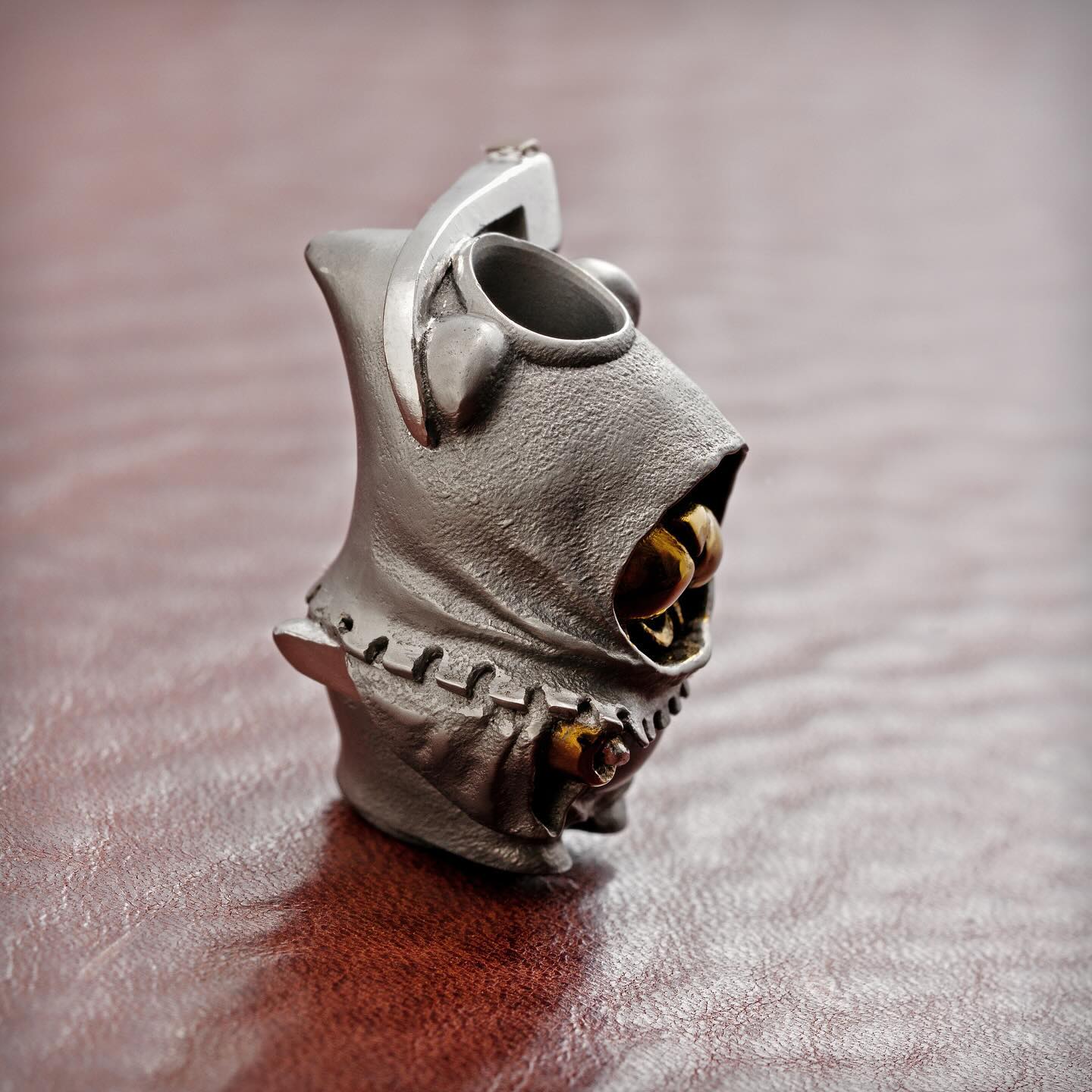 Streltsov Bad Teddy Reaper 俄罗斯艺术家 德米特里·斯特列尔佐夫 暴力熊死神刀坠 钛材质 2180