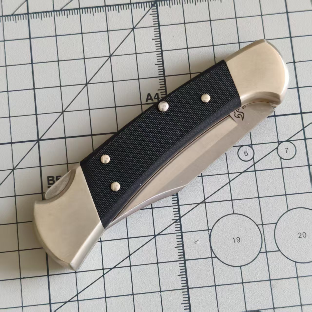 【特惠】BUCK 0110BKSA-B S30V钢 BOS标 AUTO G-10柄 折叠猎人 1350