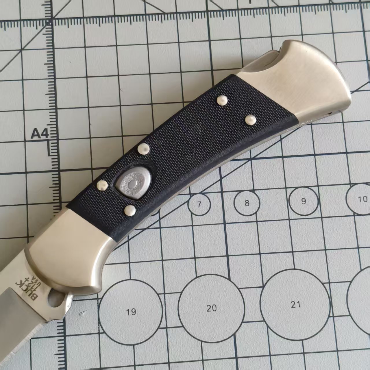 【特惠】BUCK 0110BKSA-B S30V钢 BOS标 AUTO G-10柄 折叠猎人 1350