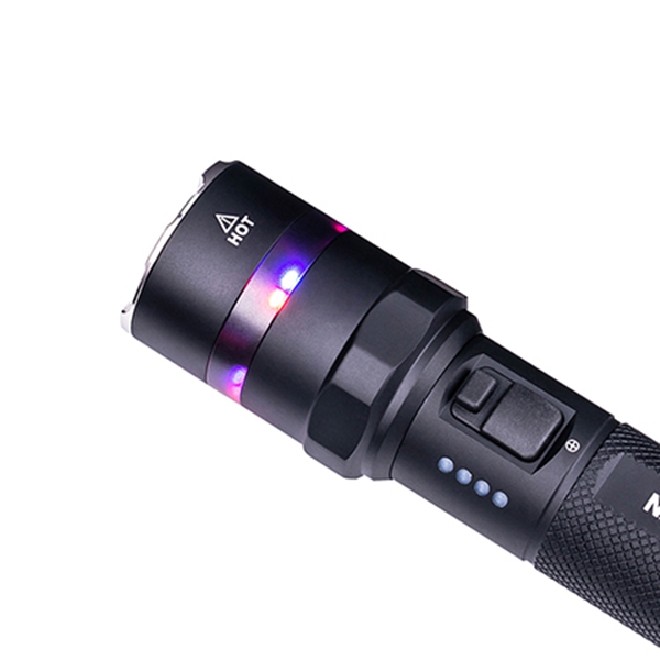 🤝NEXTORCH P84 2025新款全视野警示勤务强光手电筒 3700流明 370米射程 含21700电池1节 438