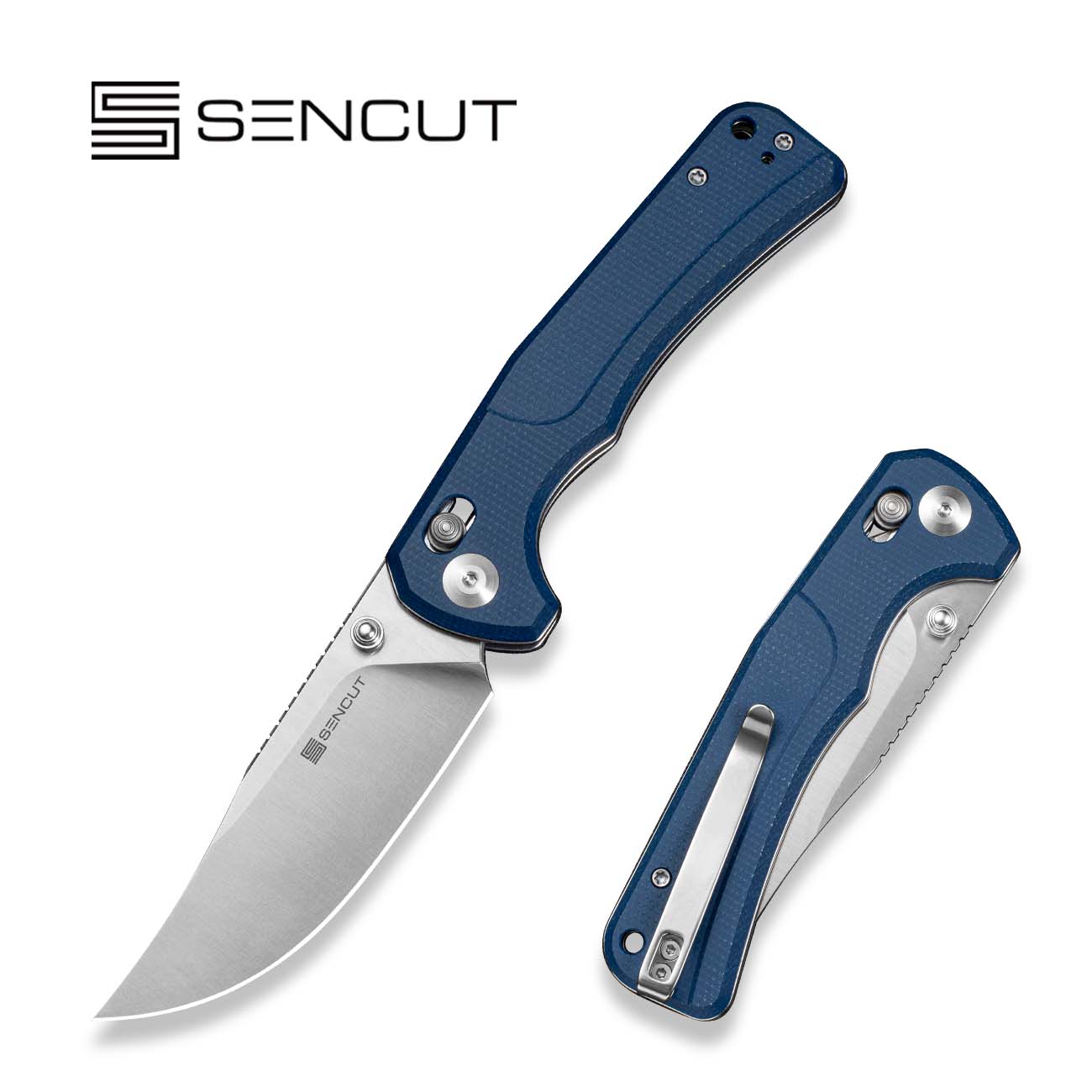 SENCUT Slybolt 9Cr18MoV钢 Micarta手柄 S25001A-2 蓝色 380