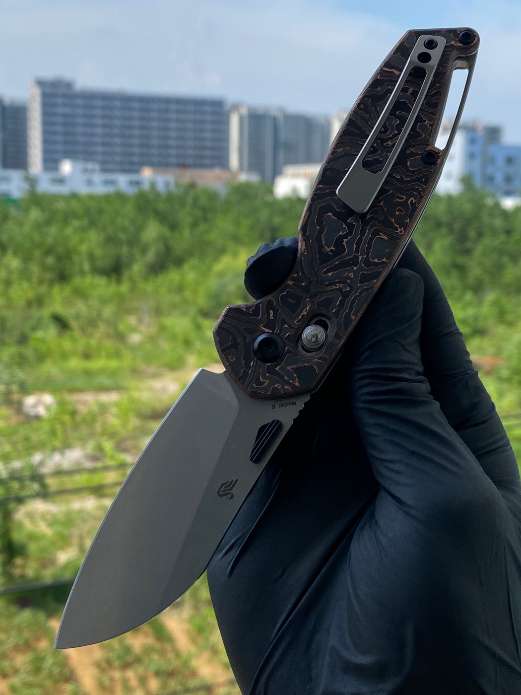 【售完】Kansept Model 6 S35VN钢 碳纤维柄 K1022V2 原价1050 测评价535