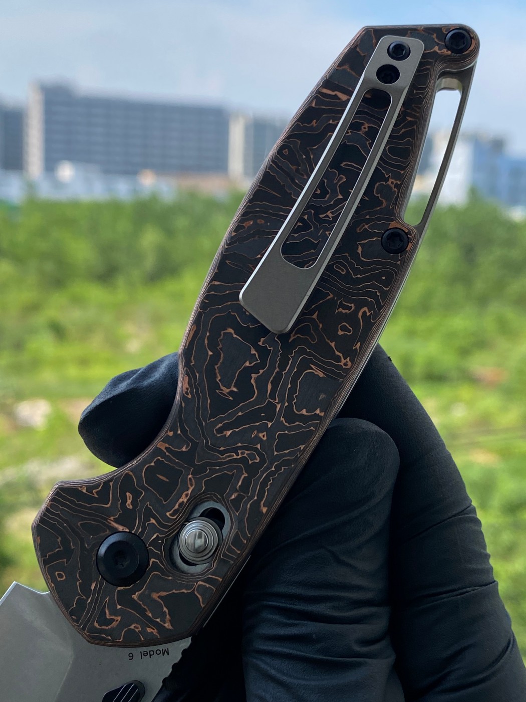 【售完】Kansept Model 6 S35VN钢 碳纤维柄 K1022V2 原价1050 测评价535
