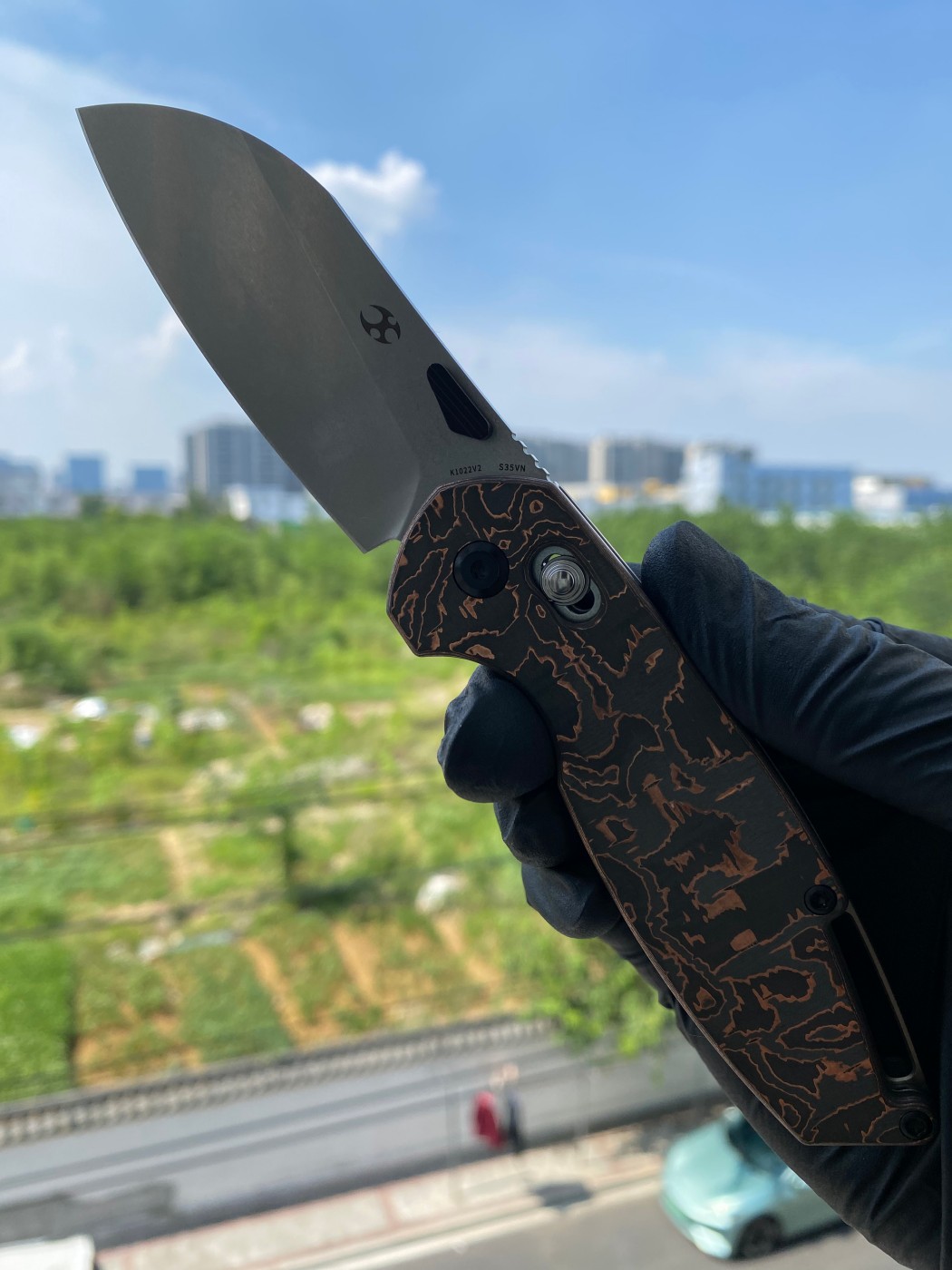 【售完】Kansept Model 6 S35VN钢 碳纤维柄 K1022V2 原价1050 测评价535