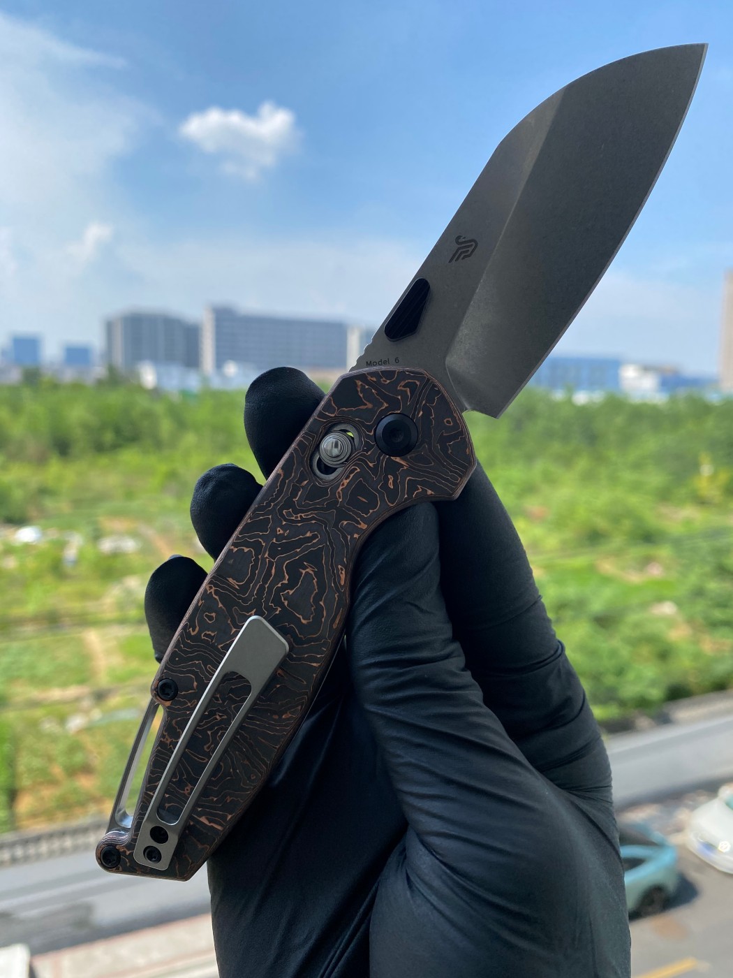 【售完】Kansept Model 6 S35VN钢 碳纤维柄 K1022V2 原价1050 测评价535