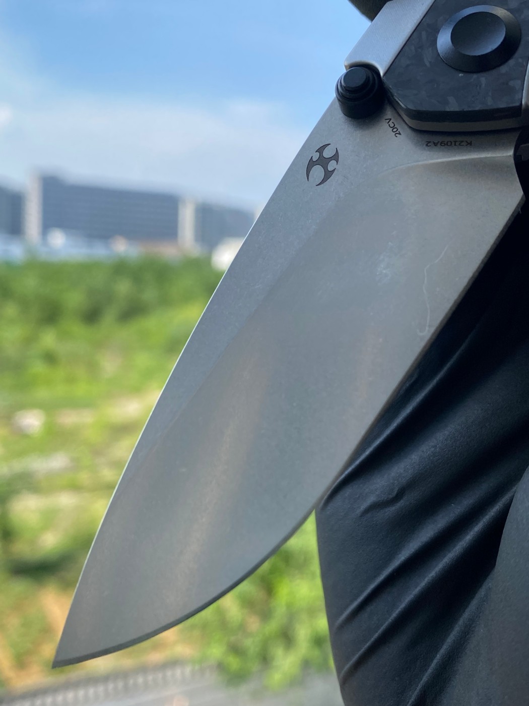 【5折测评】KANSEPT Raven 20CV钢 钛合金+碳纤维柄 K2109A2 原价1189 测评价595