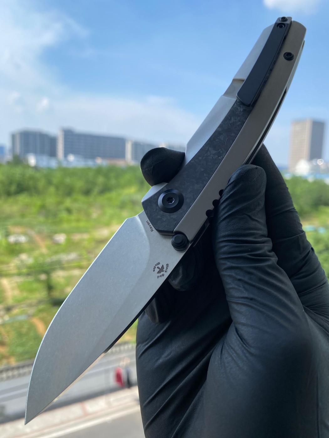【5折测评】KANSEPT Raven 20CV钢 钛合金+碳纤维柄 K2109A2 原价1189 测评价595