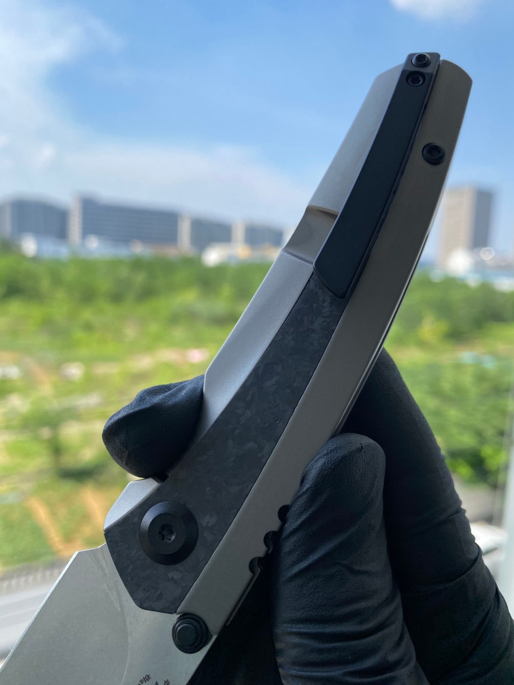 【5折测评】KANSEPT Raven 20CV钢 钛合金+碳纤维柄 K2109A2 原价1189 测评价595