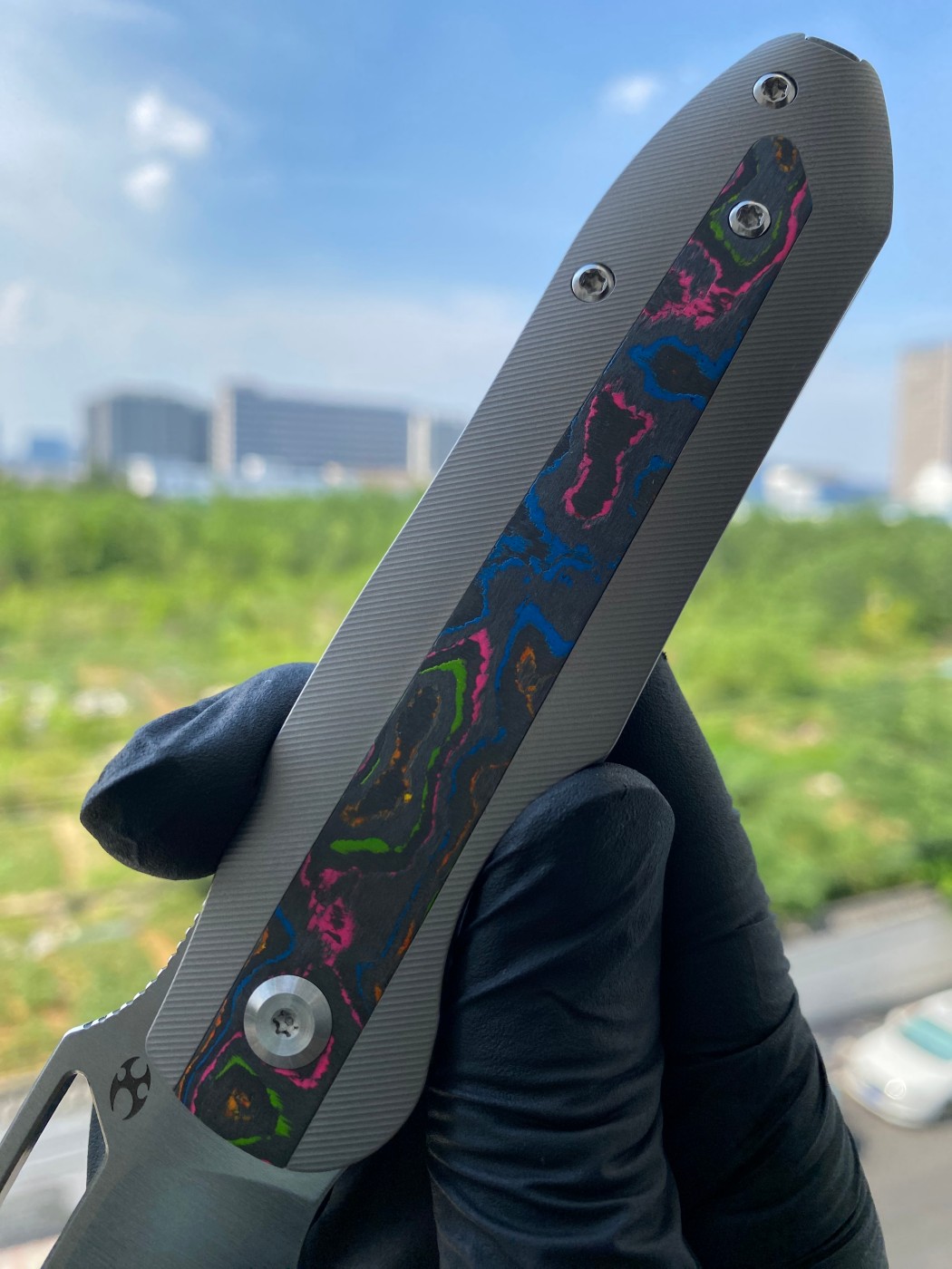 【5折测评】Kansept Thunderhead CPM-S35VN钢 钛合金镶嵌碳纤维柄 K1106A4 原价1530 测评价765