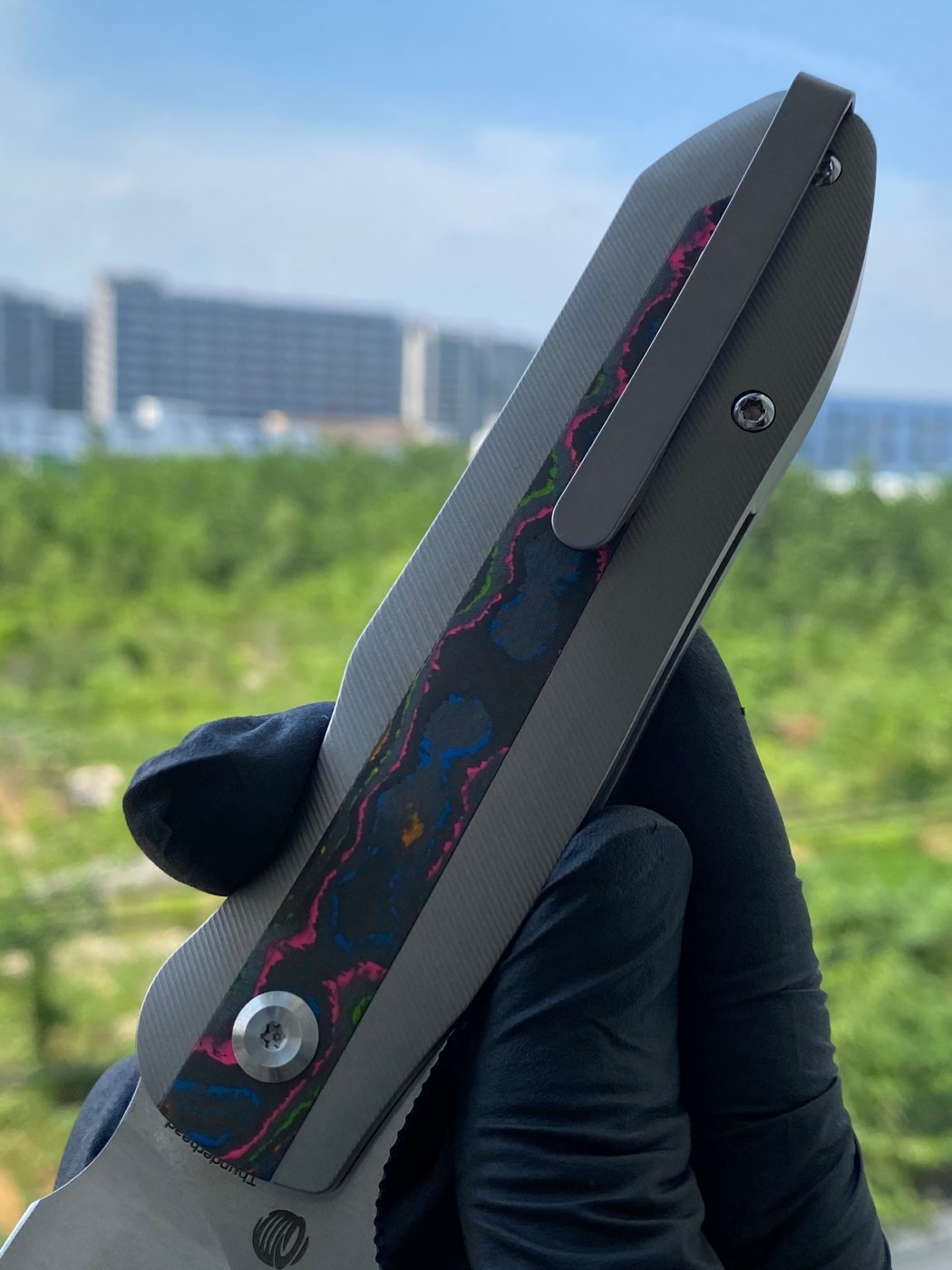 【5折测评】Kansept Thunderhead CPM-S35VN钢 钛合金镶嵌碳纤维柄 K1106A4 原价1530 测评价765