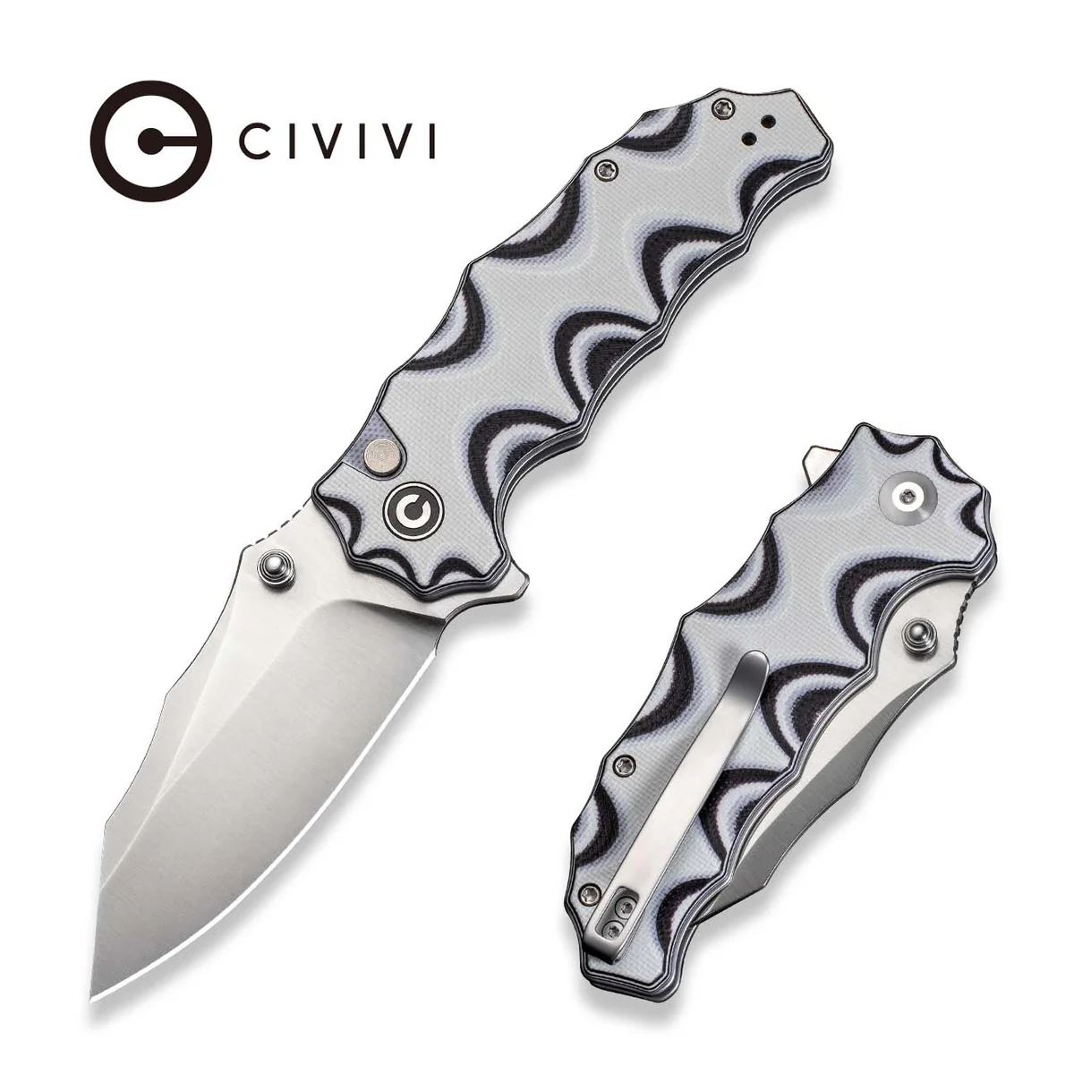 CIVIVI Natterjack 14C28N钢 G10手柄 C24028-3 黑白色 600