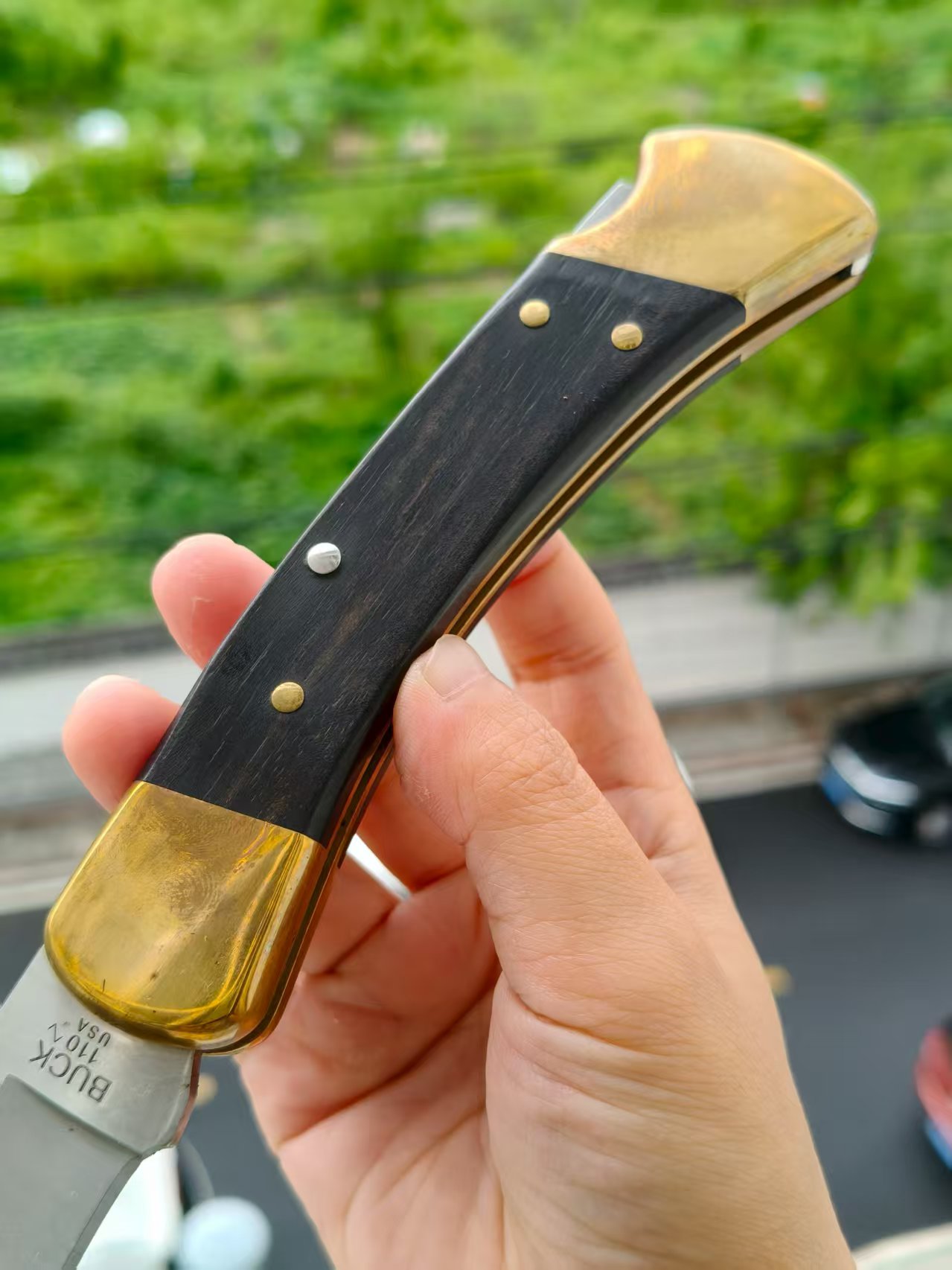 【清仓】Buck 0110BRS-B 420HC钢 黄铜+木柄 399