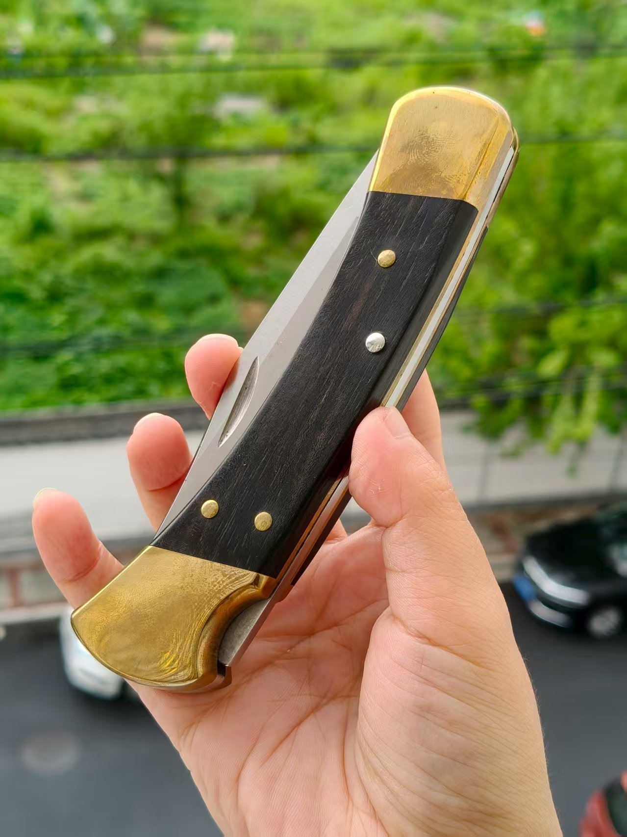 【清仓】Buck 0110BRS-B 420HC钢 黄铜+木柄 399