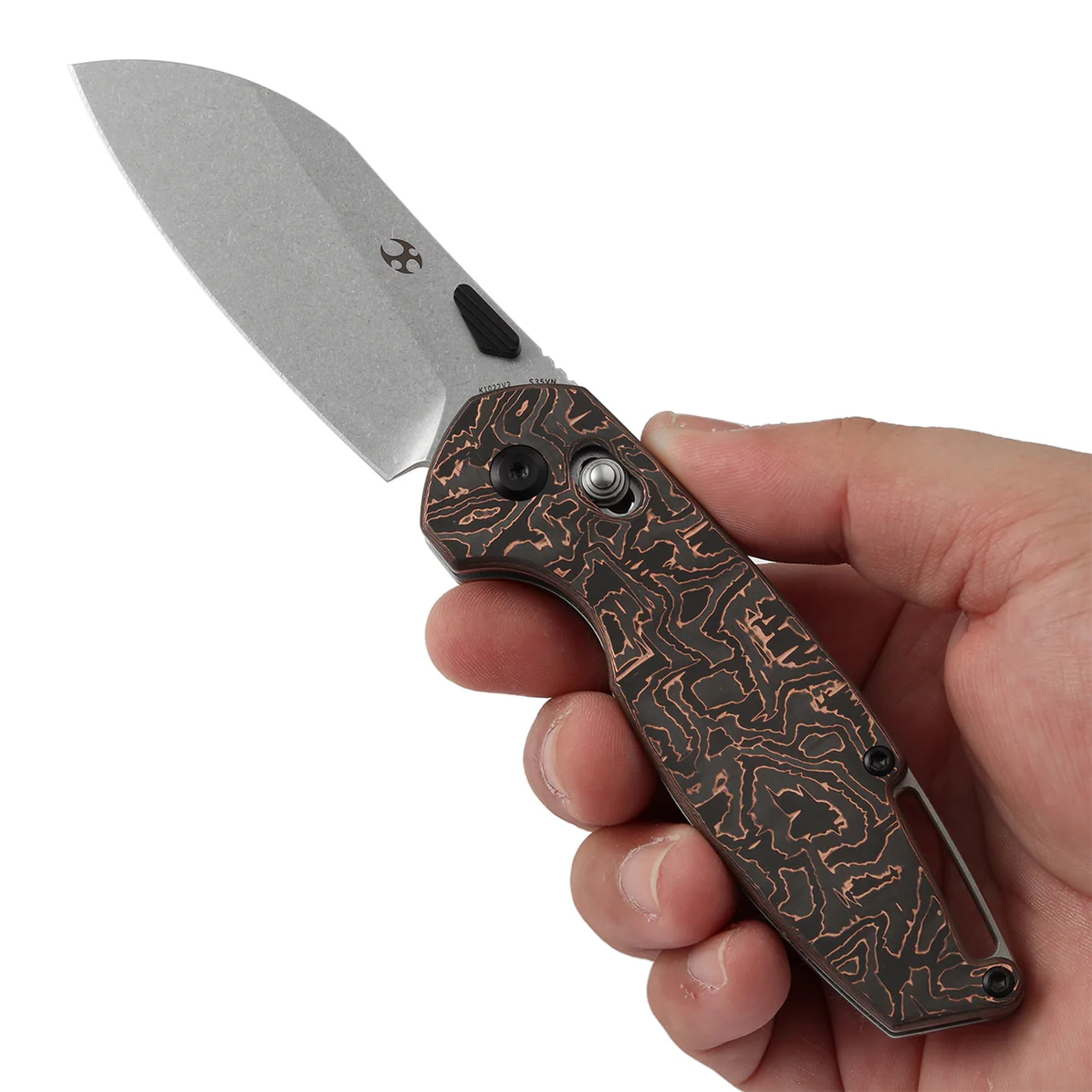 KANSEPT Model 6 CPM S35VN钢 铜碳纤维手柄 K1022V2 铜色 1100